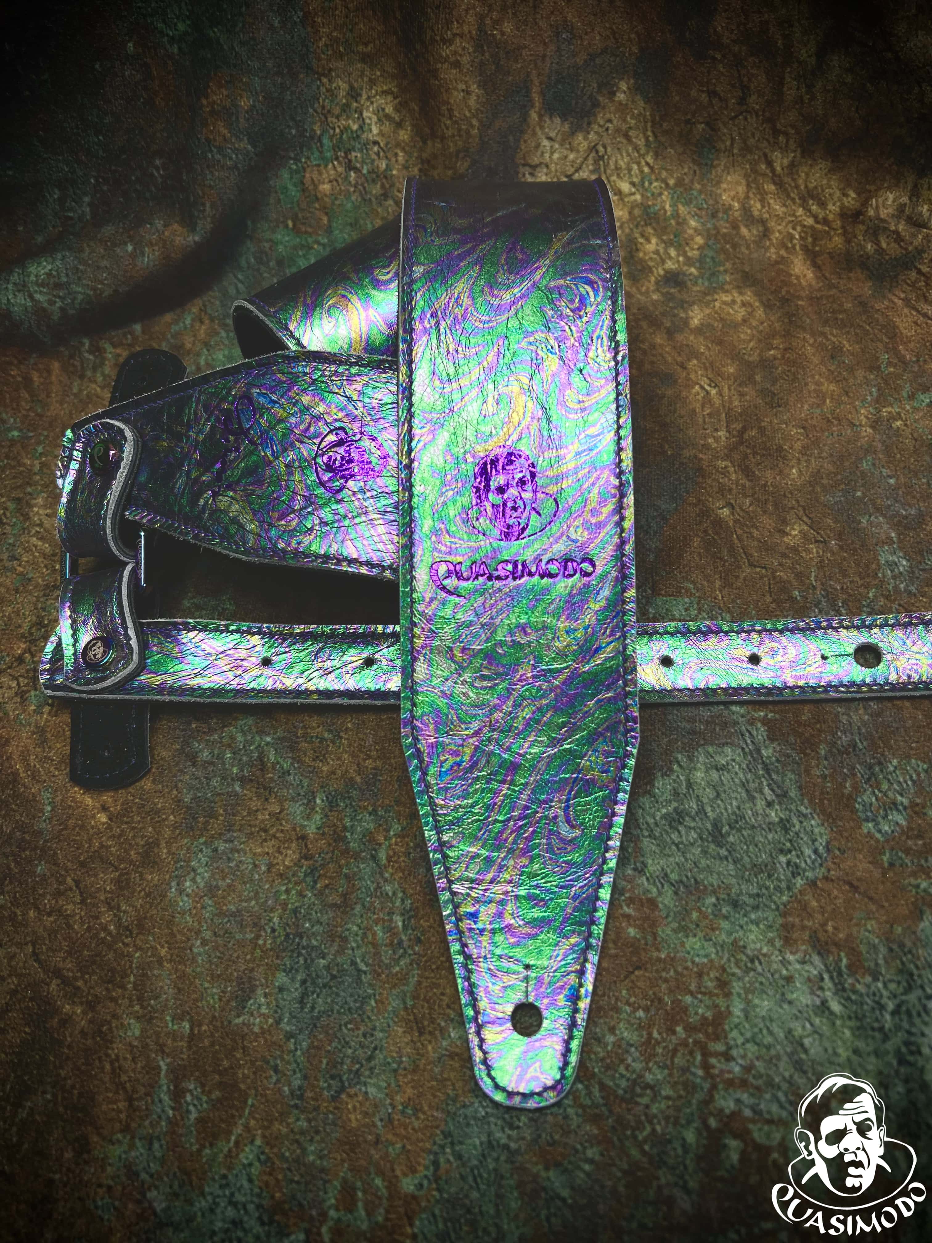 Image of Limited edition custom guitar strap-Face-Limit Design-L-002