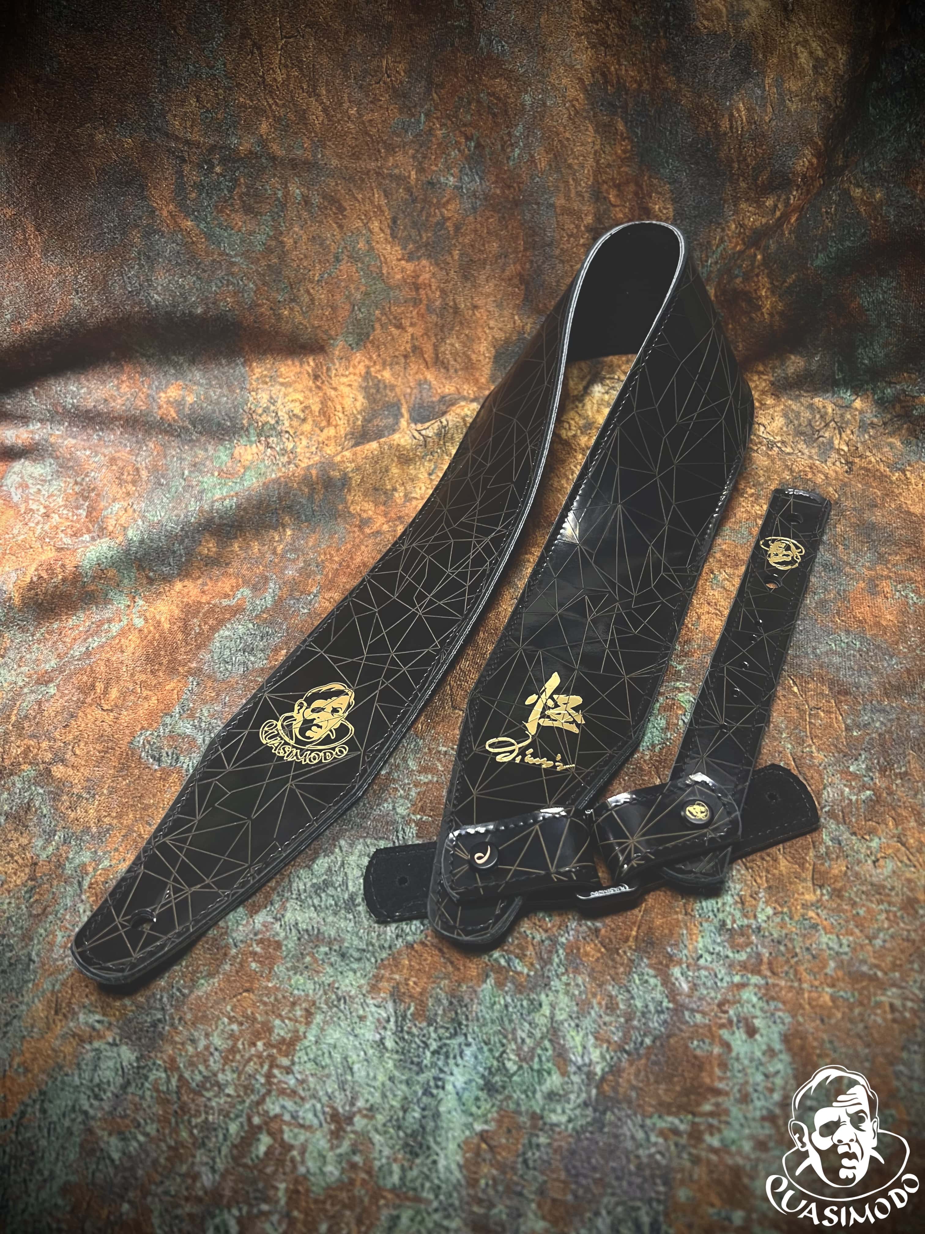 Image of Limited edition custom guitar strap-Face-Limit Design-L-017