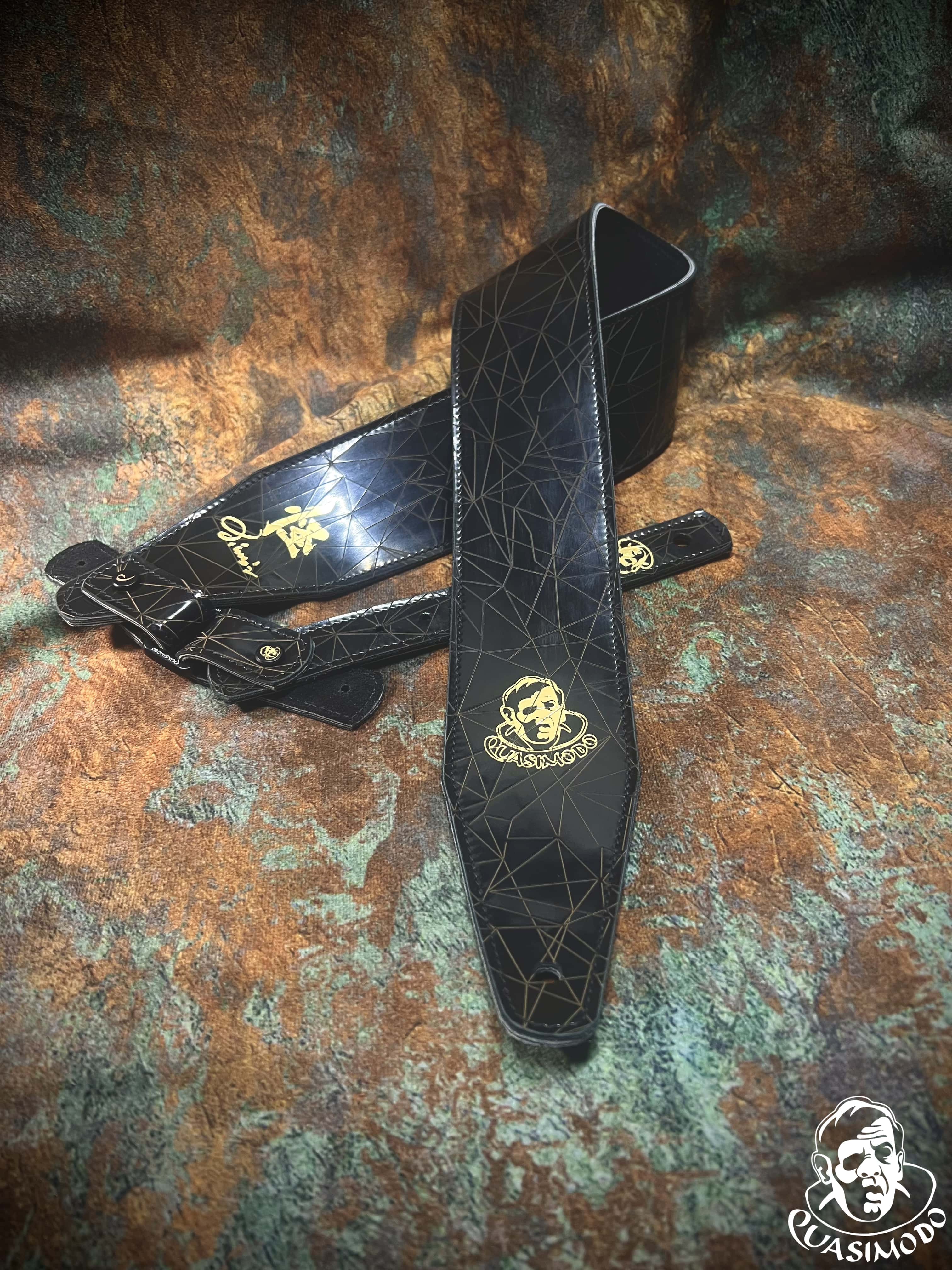 Image of Limited edition custom guitar strap-Face-Limit Design-L-017