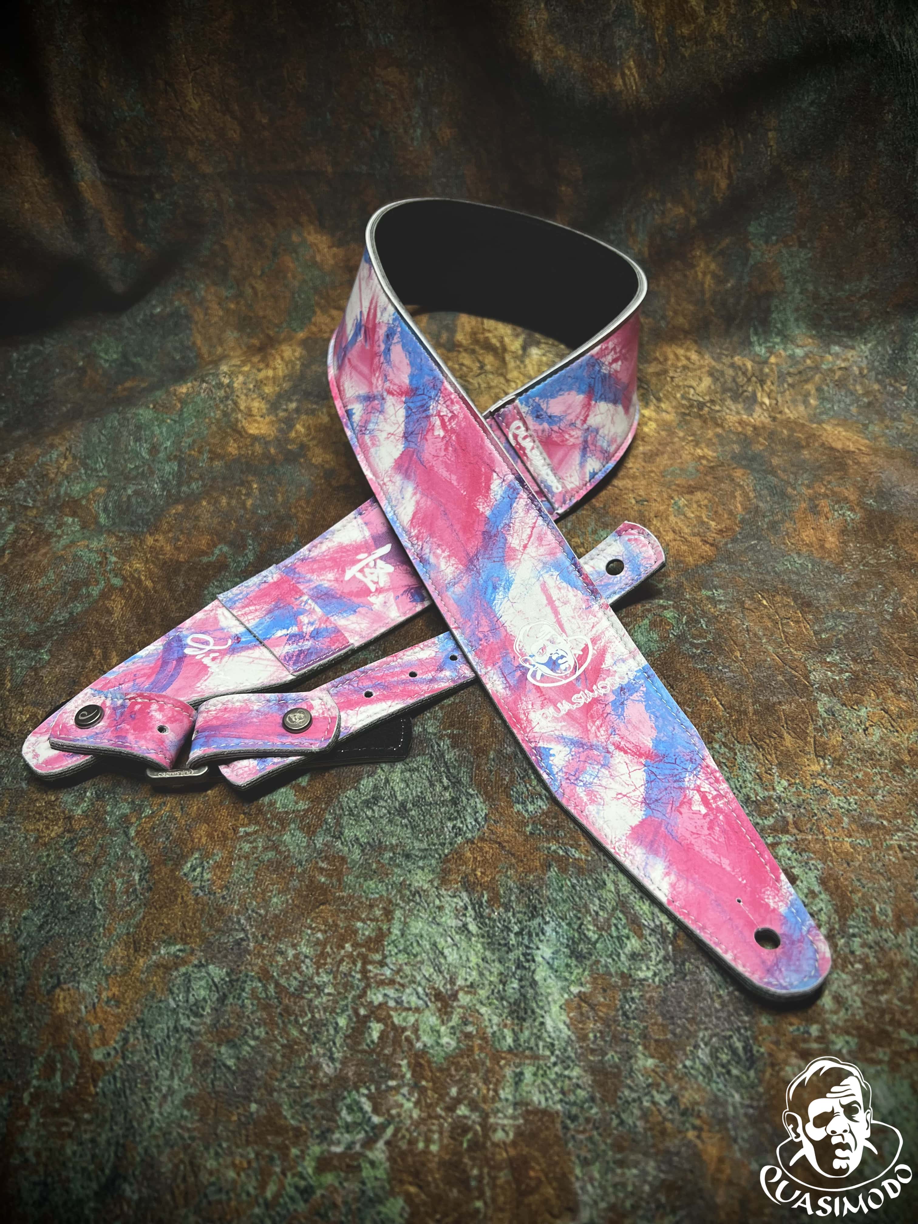 Image of Limited edition custom guitar strap-Face-Limit Design-L-026
