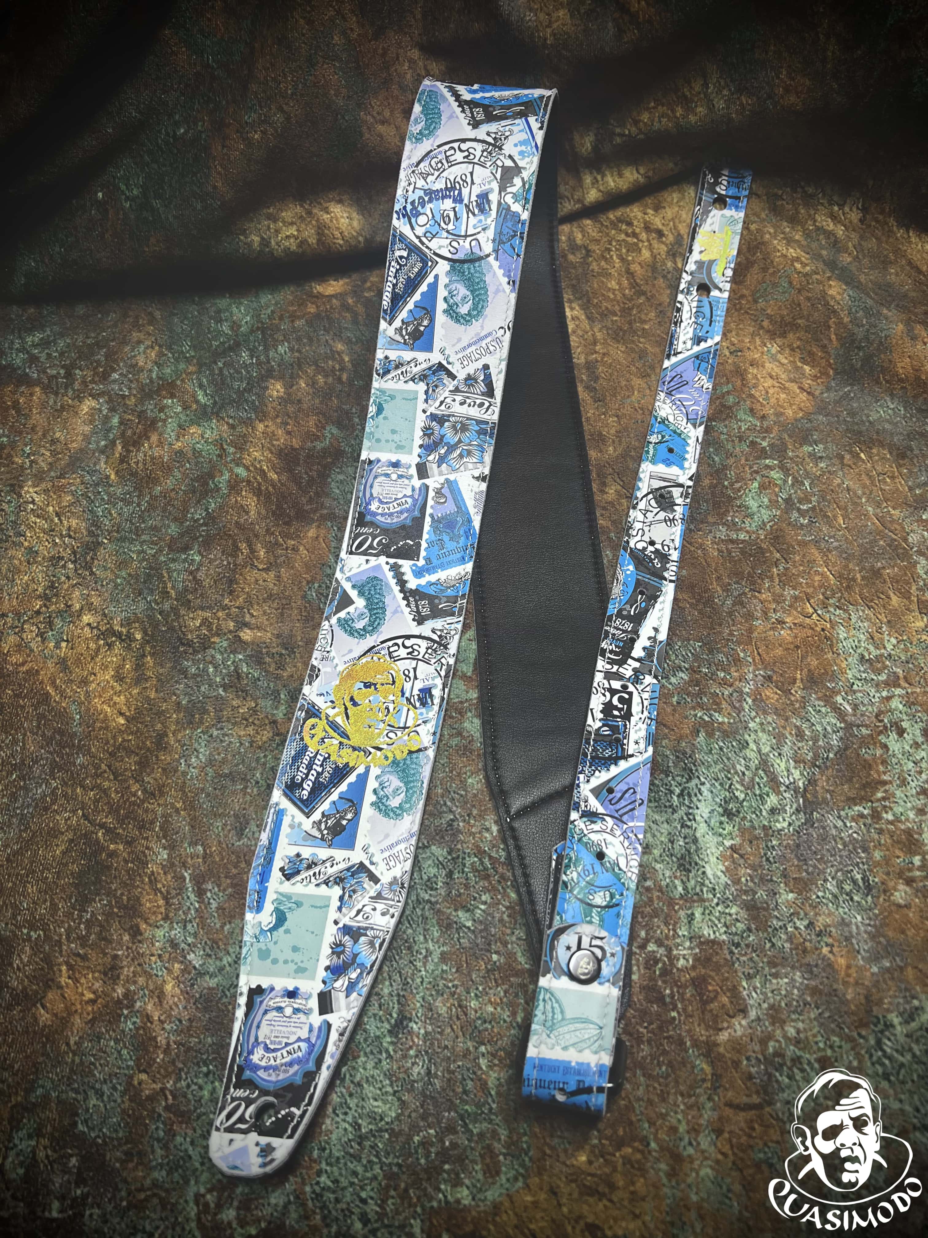 Image of Limited edition custom guitar strap-Face-Limit Design-L-029