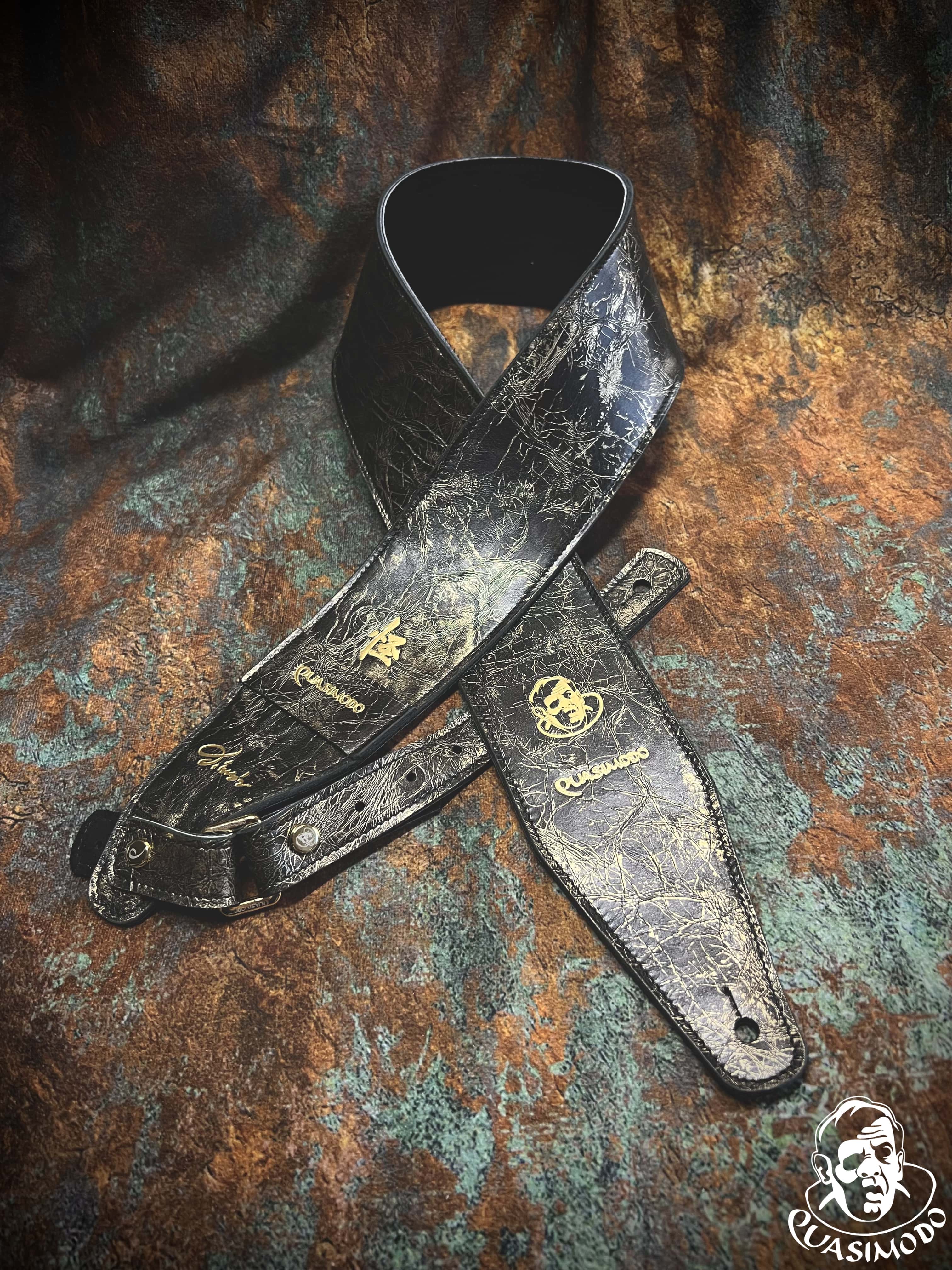 Image of Limited edition custom guitar strap-Face-Limit Design-L-033
