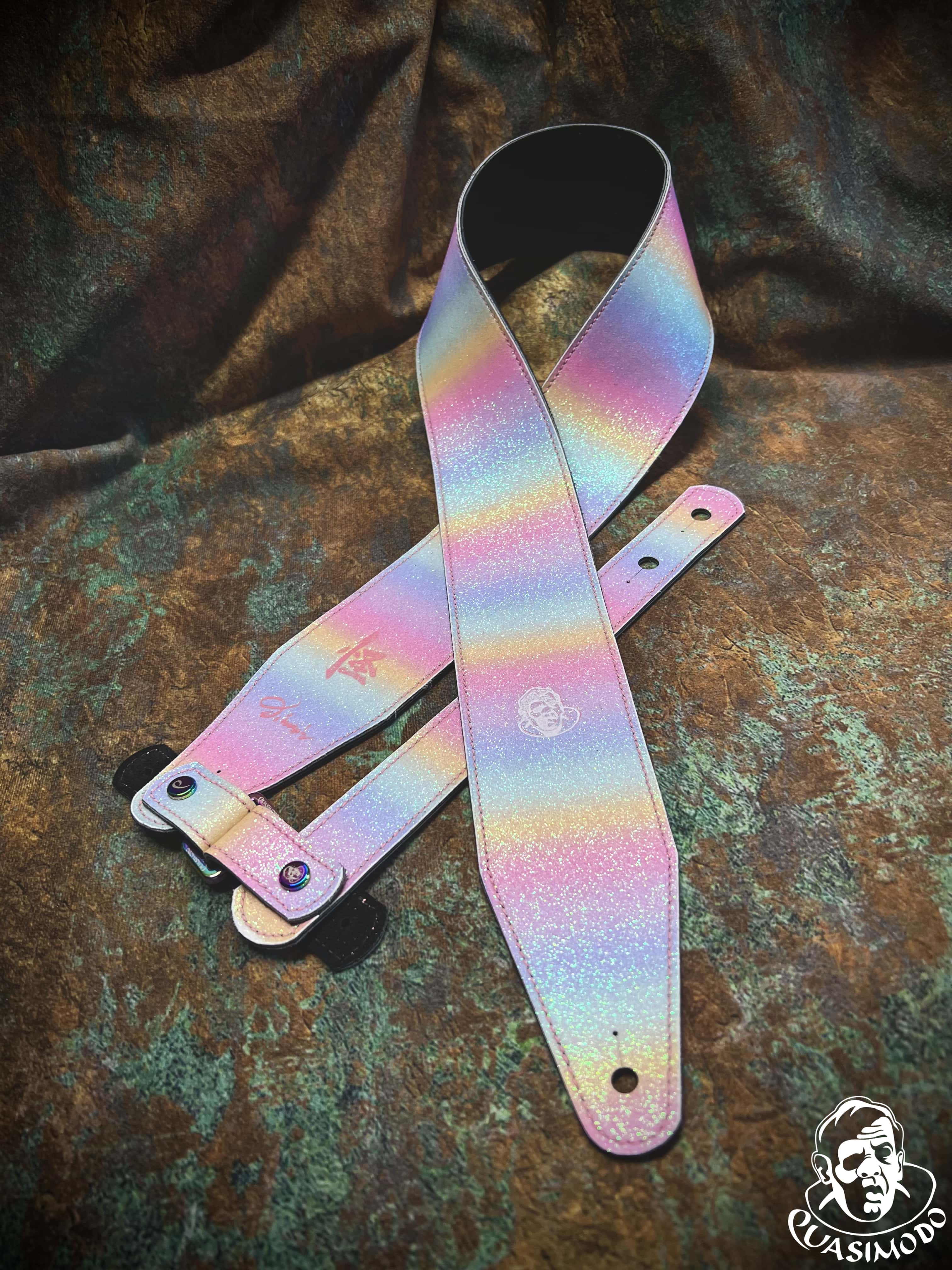 Image of Limited edition custom guitar strap-Face-Limit Design-L-040