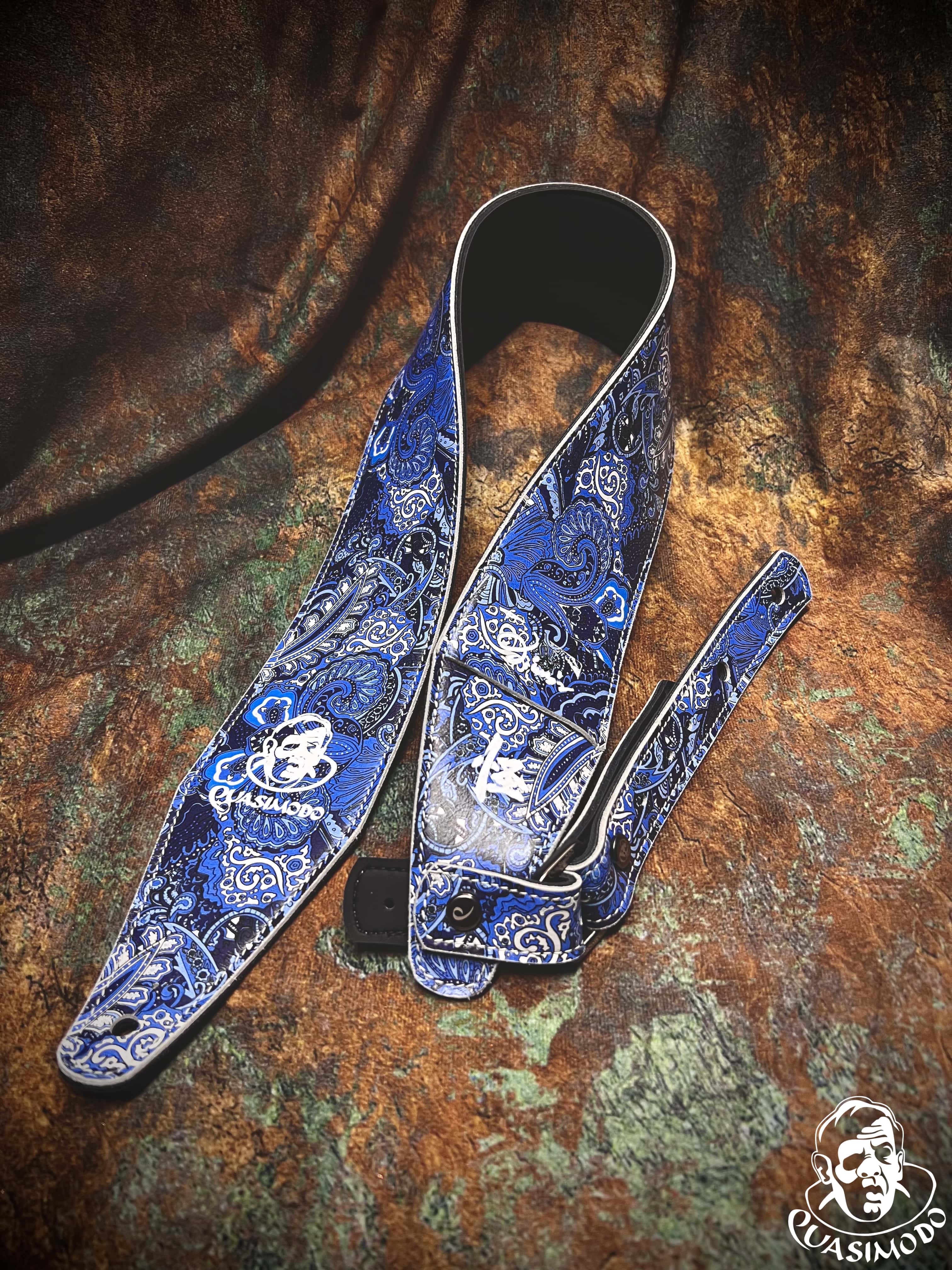Image of Limited edition custom guitar strap-Face-Limit Design-L-063