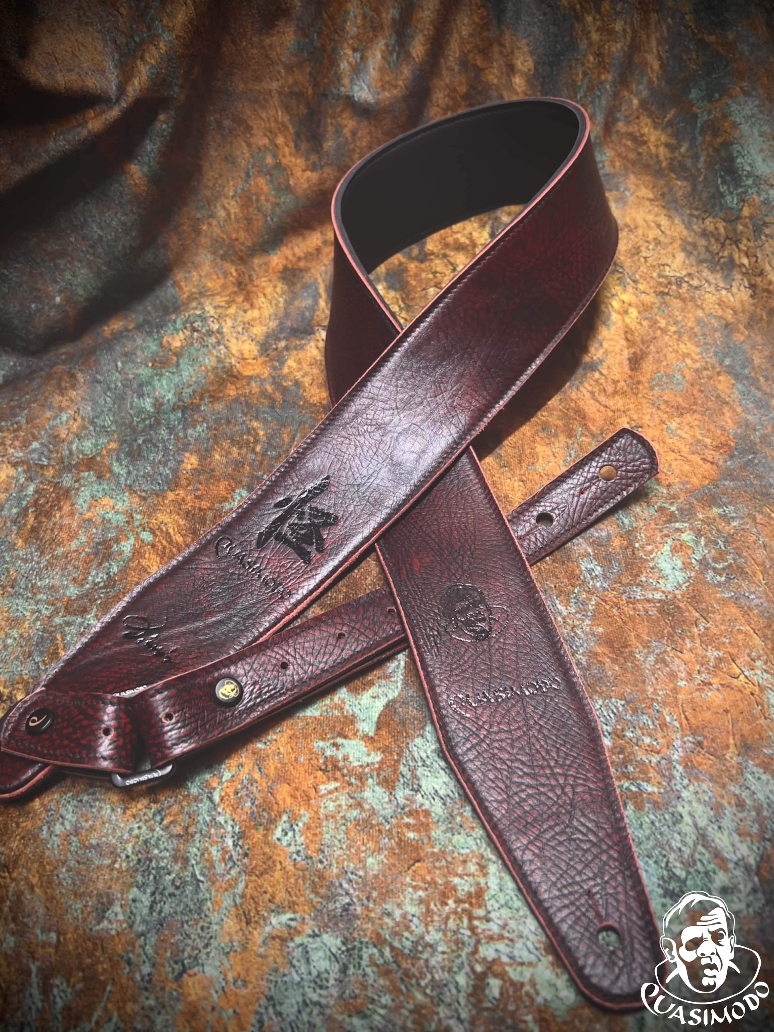 Image of Limited edition custom guitar strap-Face-Limit Design-L-067