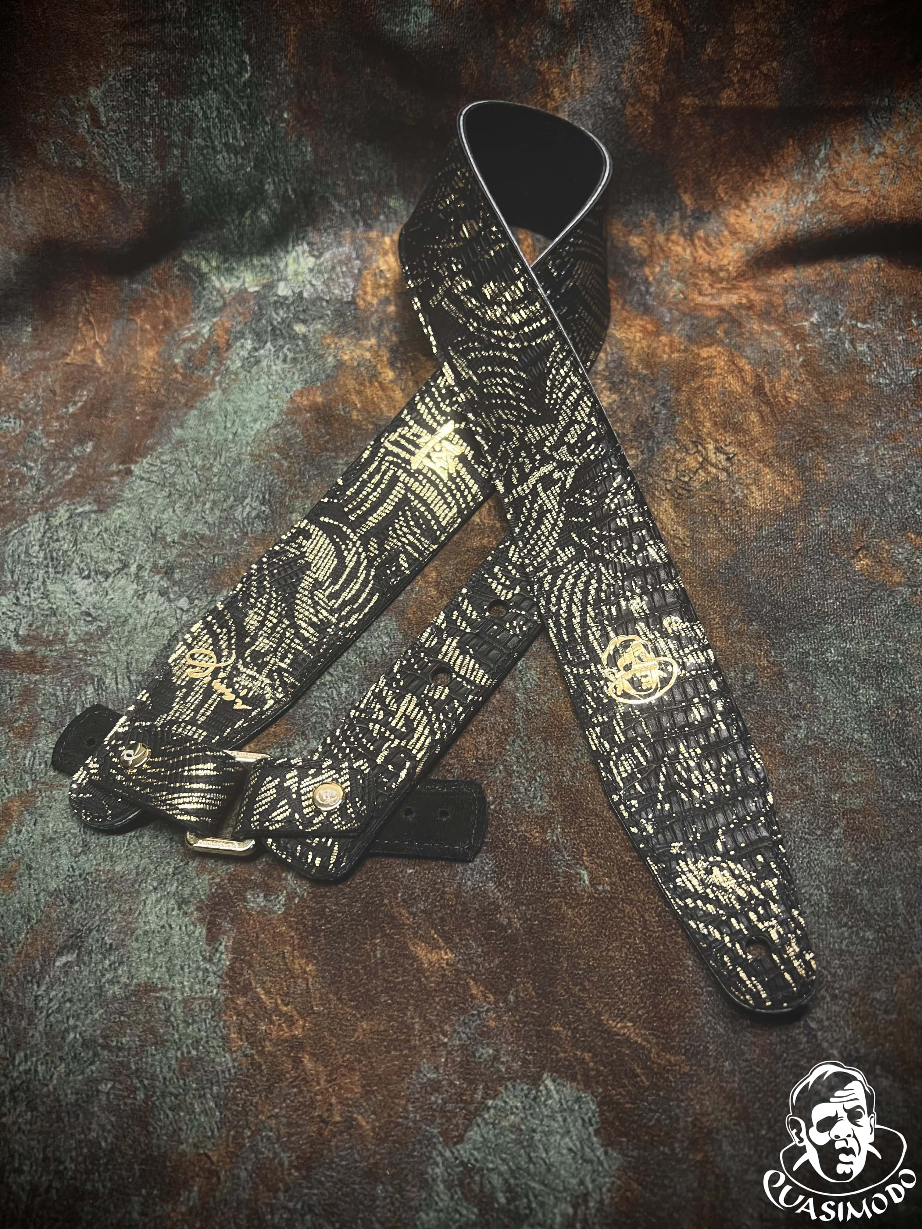 Image of Limited edition custom guitar strap-Face-Limit Design-L-074