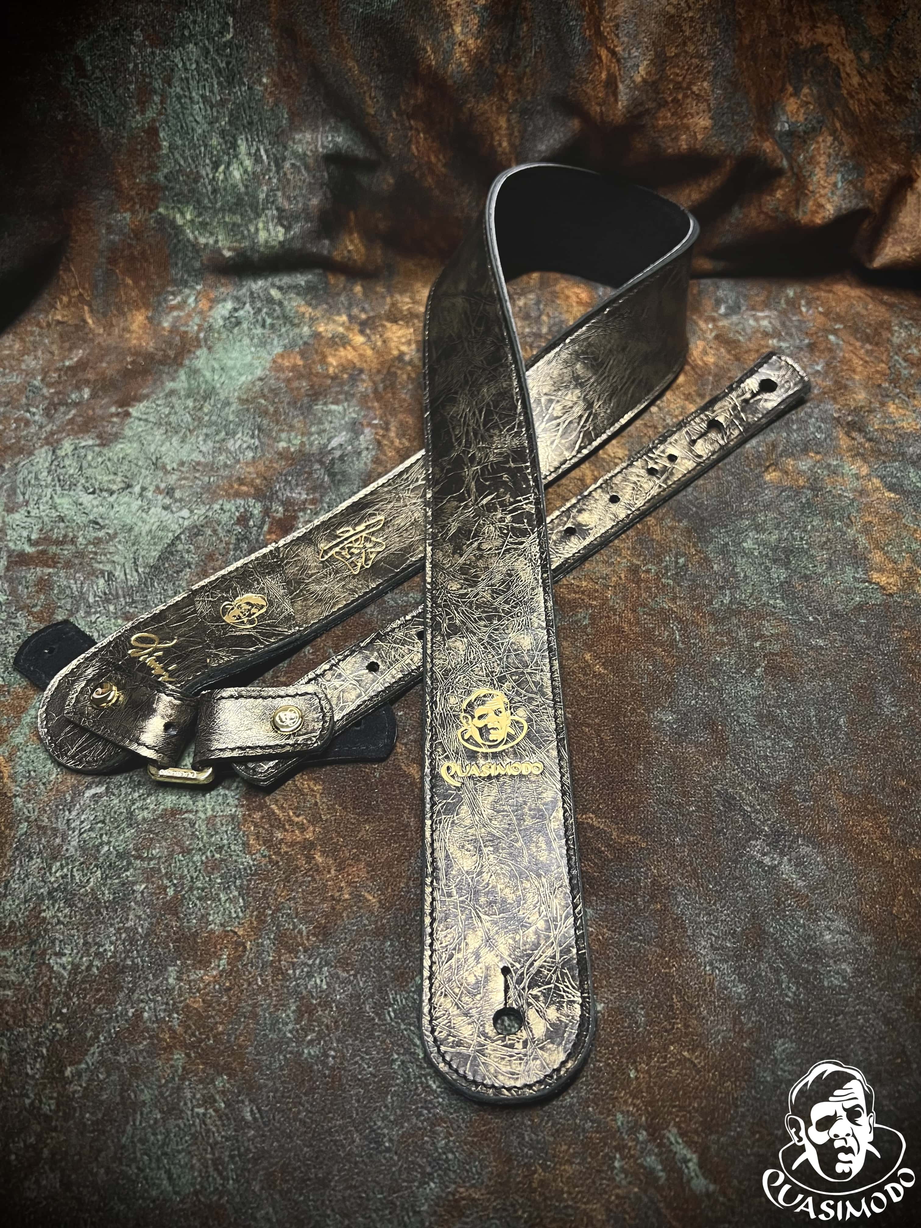 Image of Limited edition custom guitar strap-Face-Limit Design-L-078