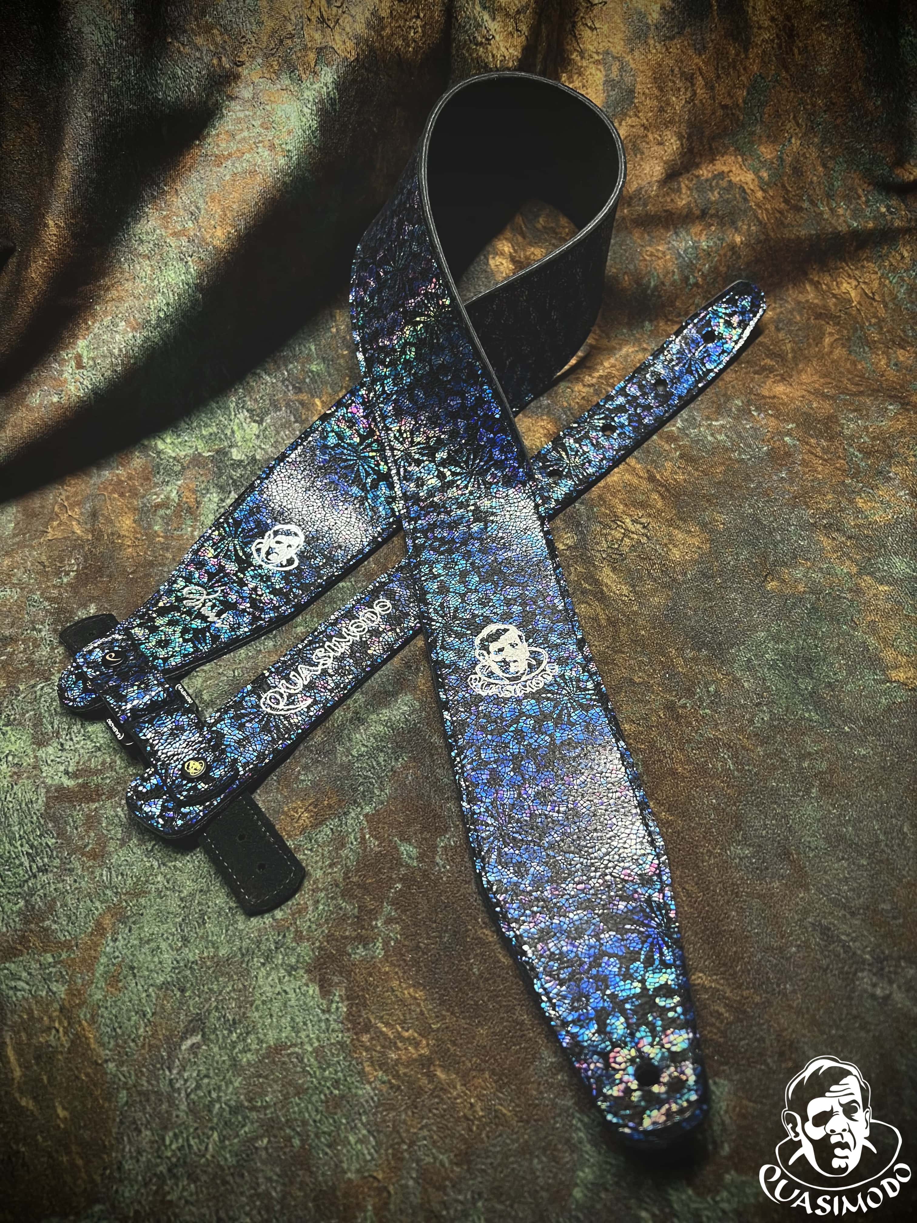 Image of Limited edition custom guitar strap-Face-Limit Design-L-094