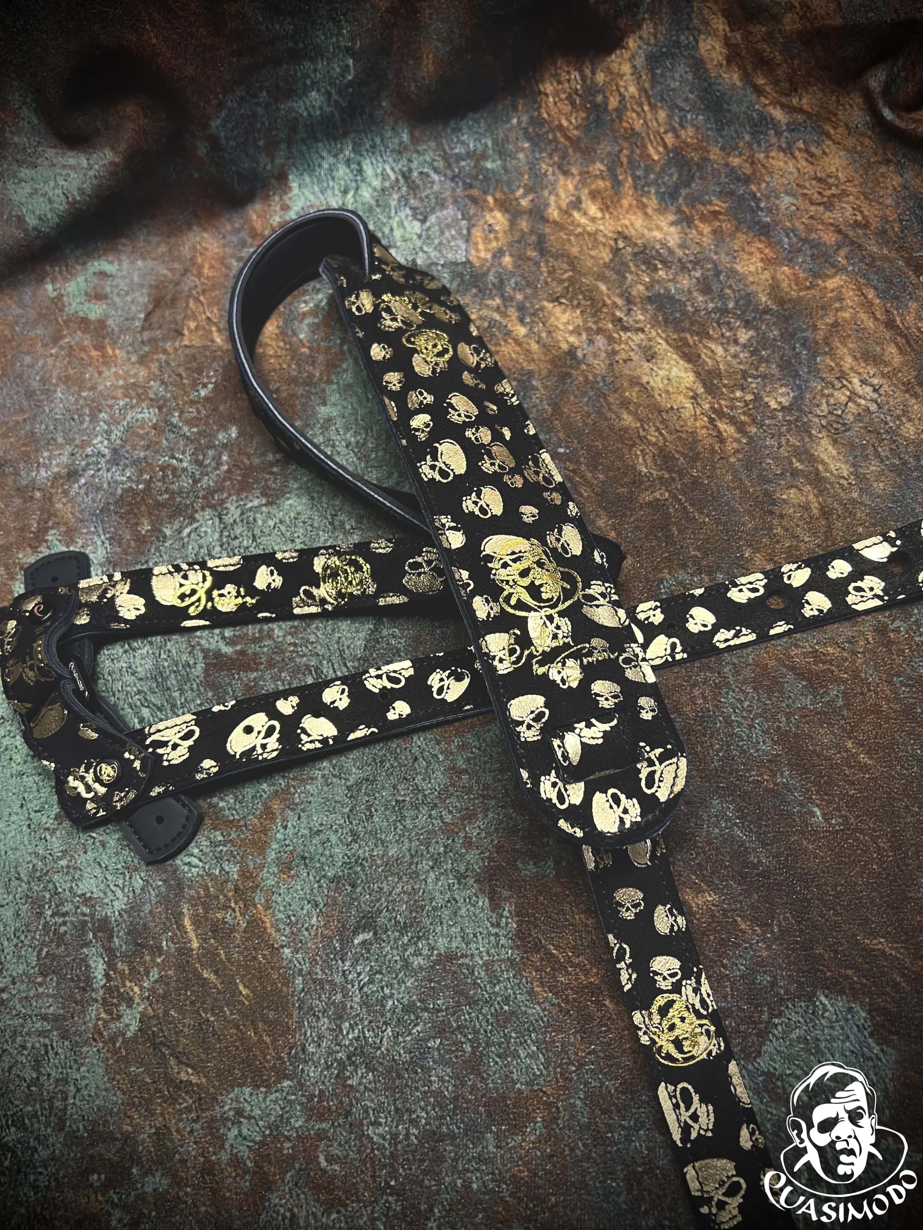 Image of Limited edition custom guitar strap-Face-Limit Design-L-095