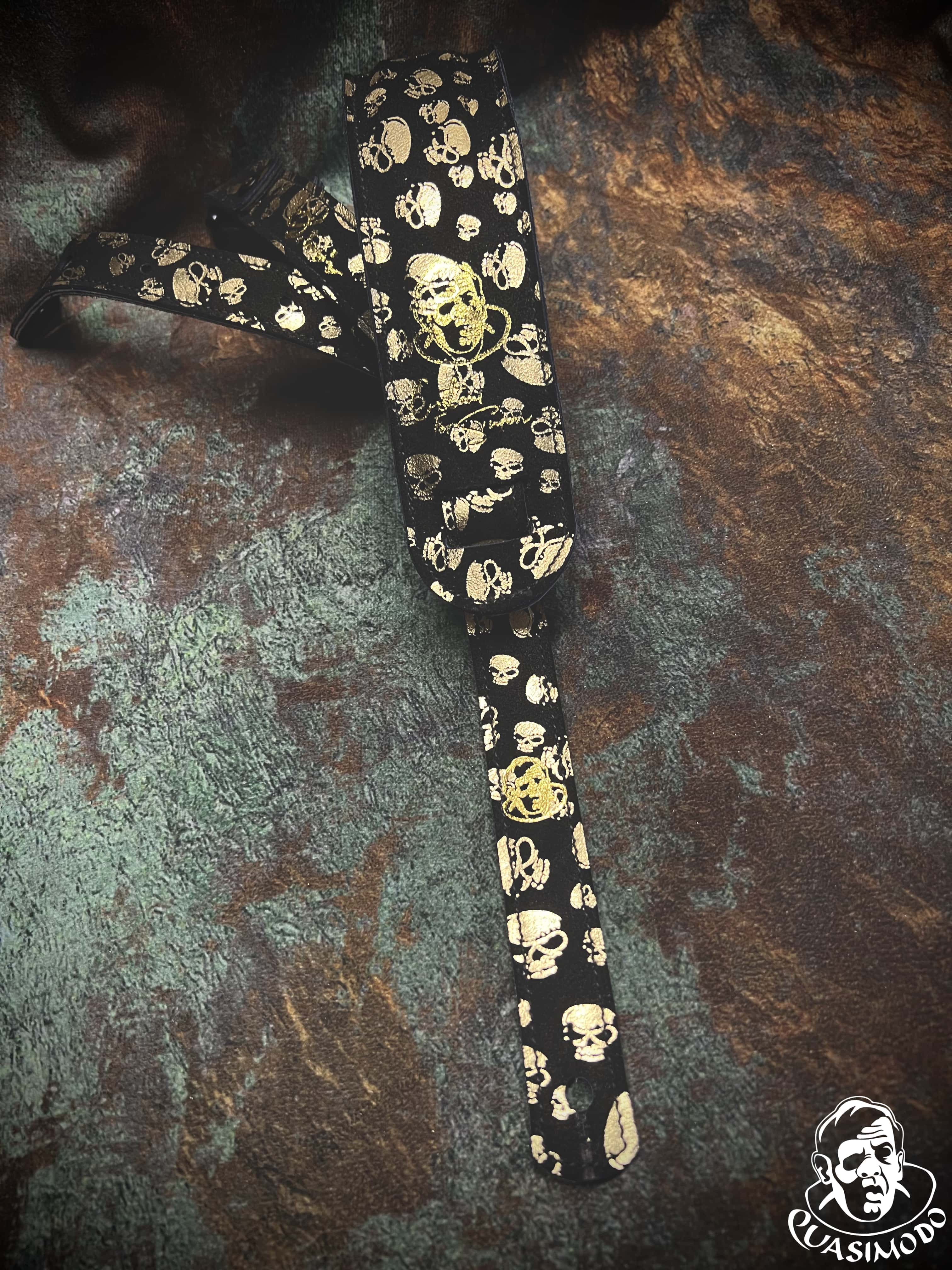 Image of Limited edition custom guitar strap-Face-Limit Design-L-095