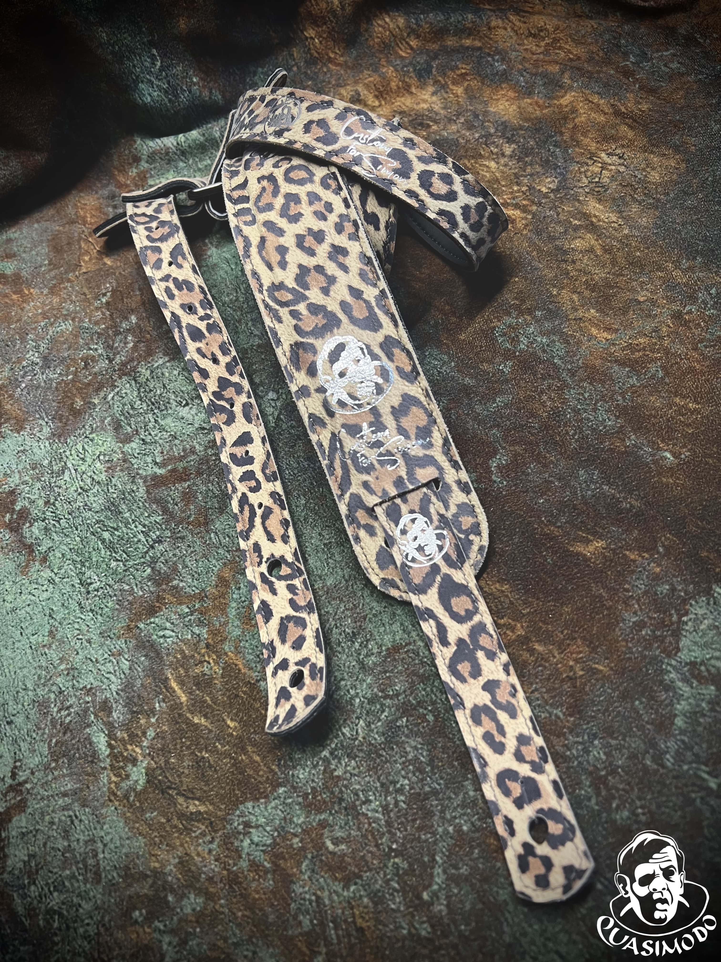 Image of Limited edition custom guitar strap-Face-Limit Design-L-096