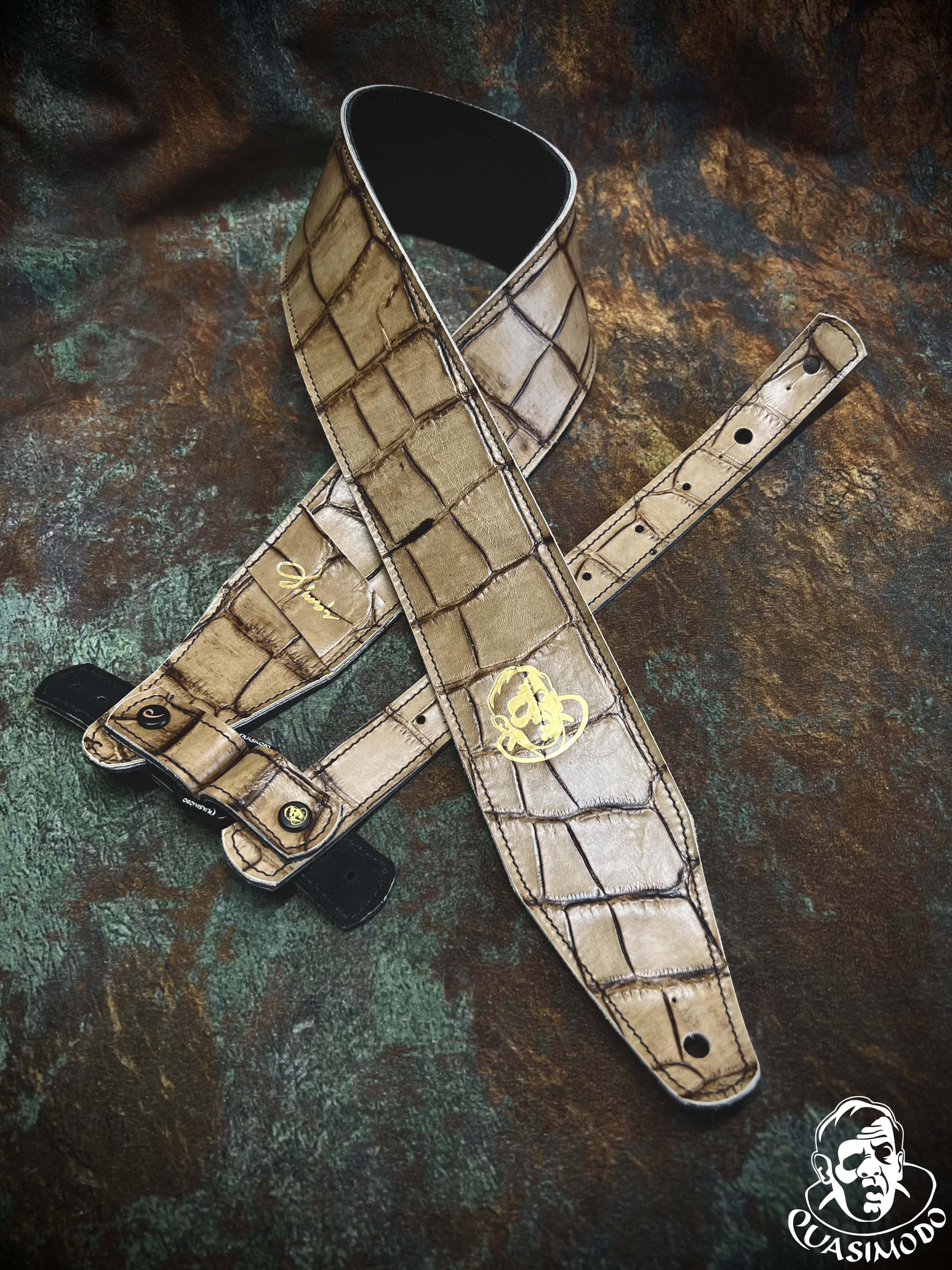 Image of Limited edition custom guitar strap-Face-Limit Design-L-118