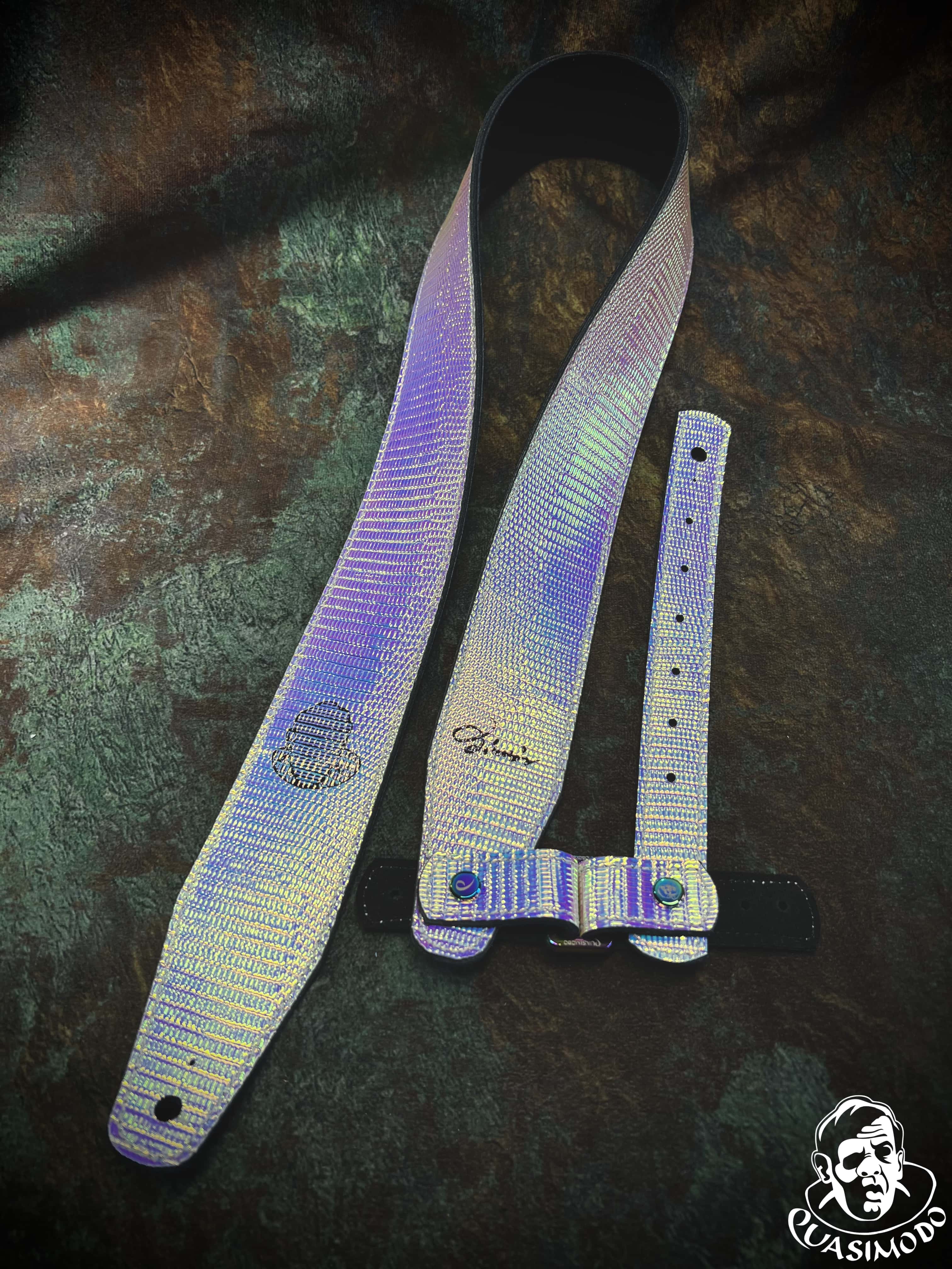 Image of Limited edition custom guitar strap-Face-Limit Design-L-122