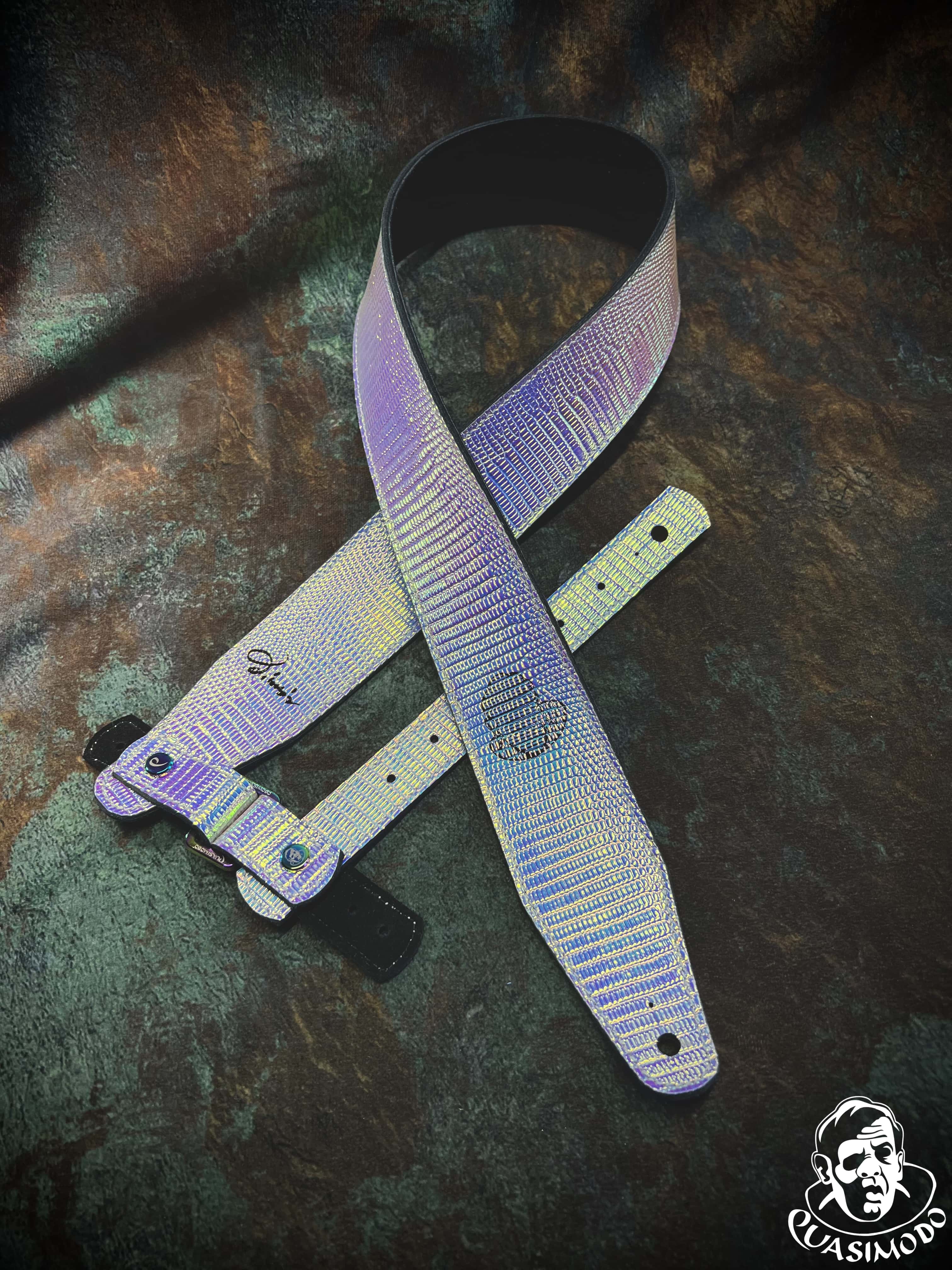 Image of Limited edition custom guitar strap-Face-Limit Design-L-122