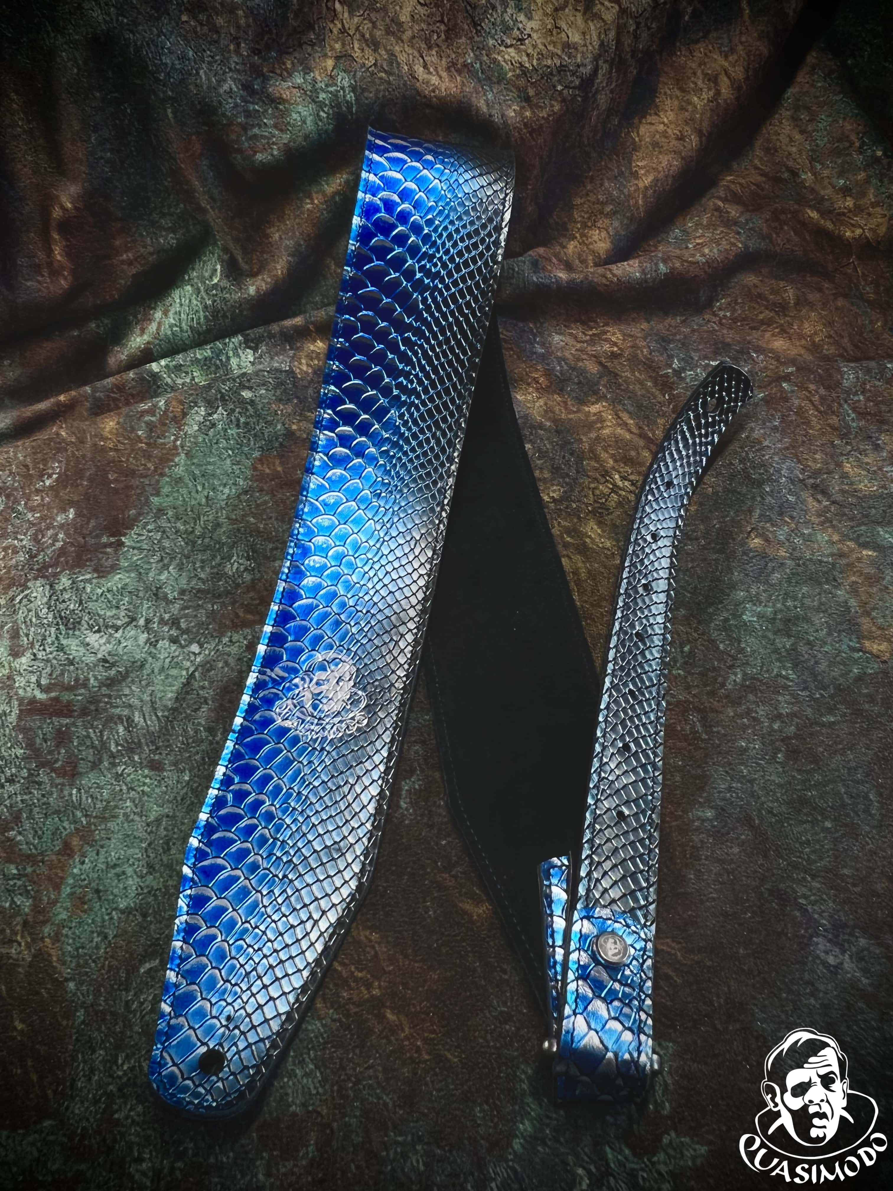 Image of Limited edition custom guitar strap-Face-Limit Design-L-129