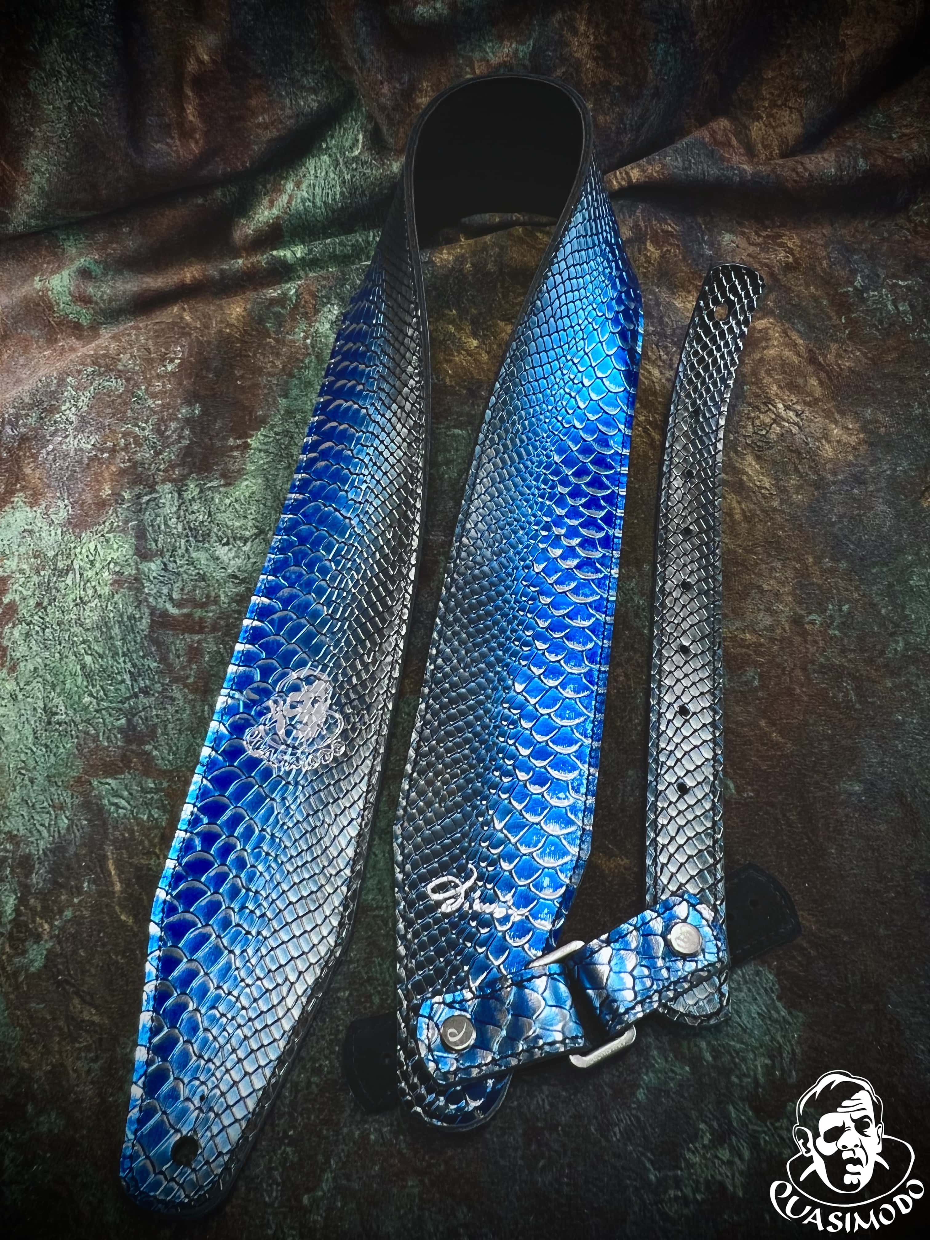 Image of Limited edition custom guitar strap-Face-Limit Design-L-129