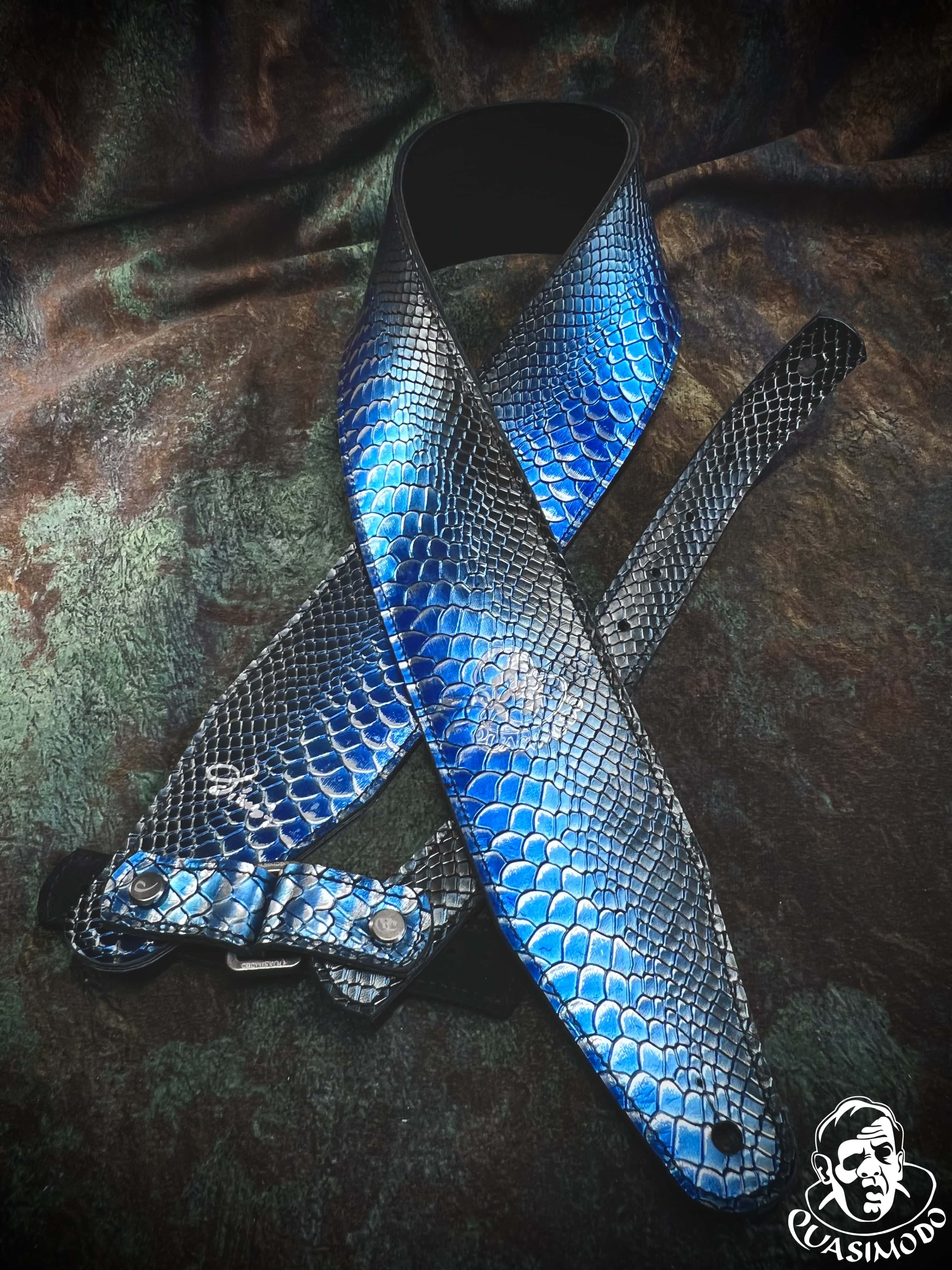 Image of Limited edition custom guitar strap-Face-Limit Design-L-129