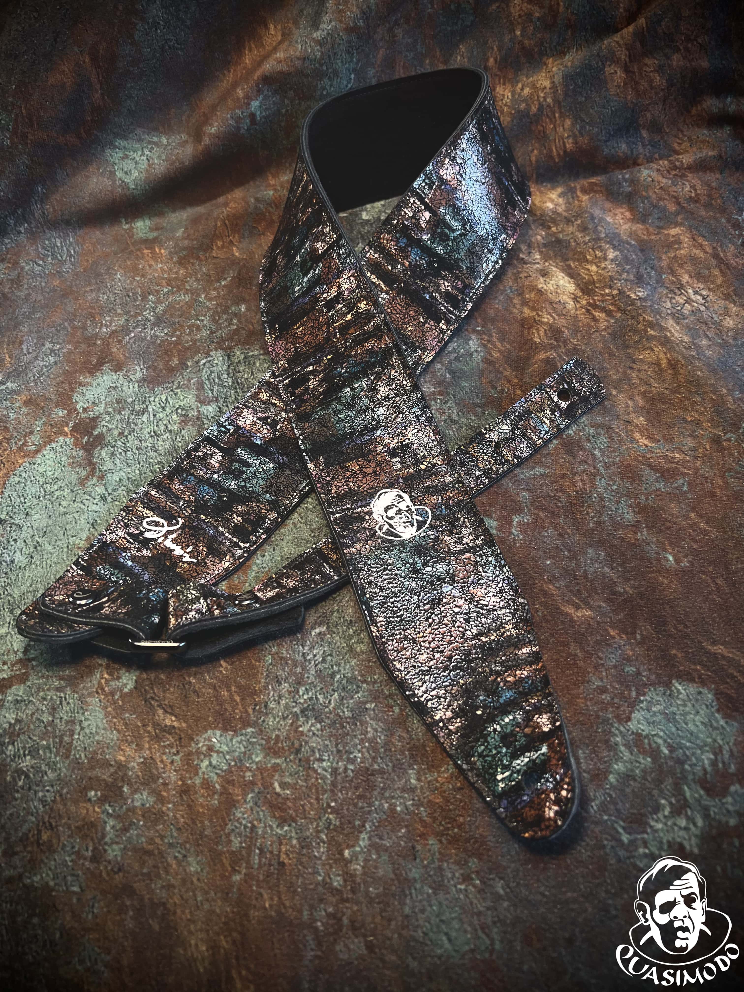 Image of Limited edition custom guitar strap-Face-Limit Design-L-133