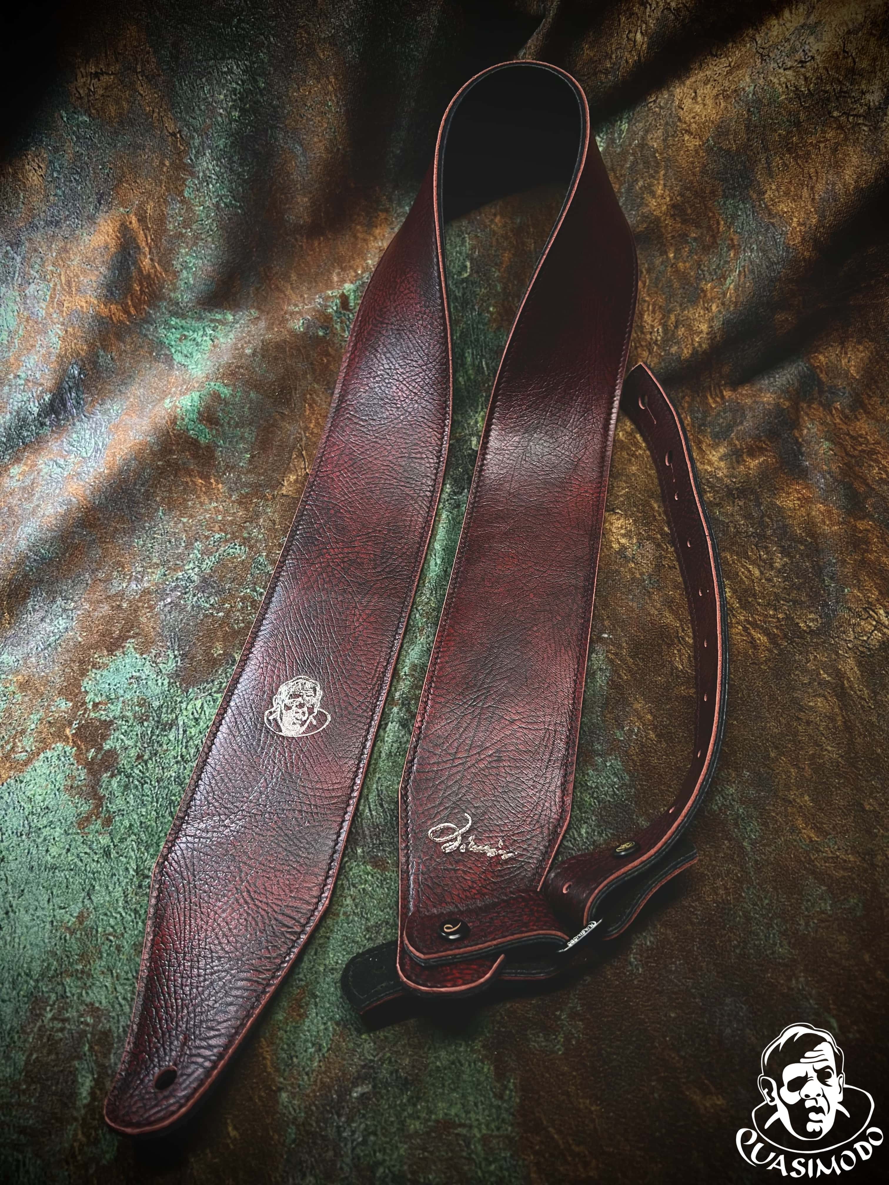 Image of Limited edition custom guitar strap-Face-Limit Design-L-134