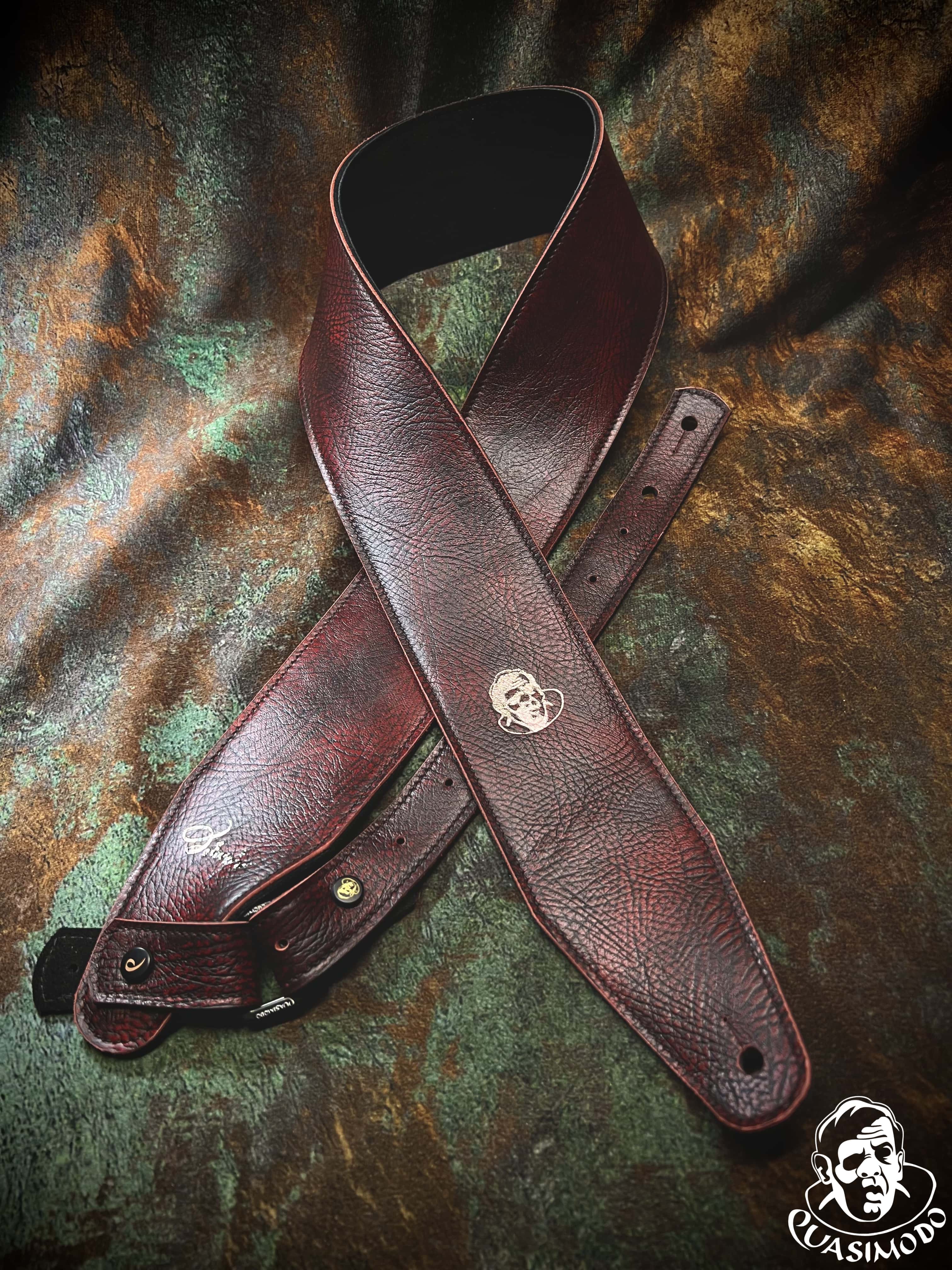 Image of Limited edition custom guitar strap-Face-Limit Design-L-134