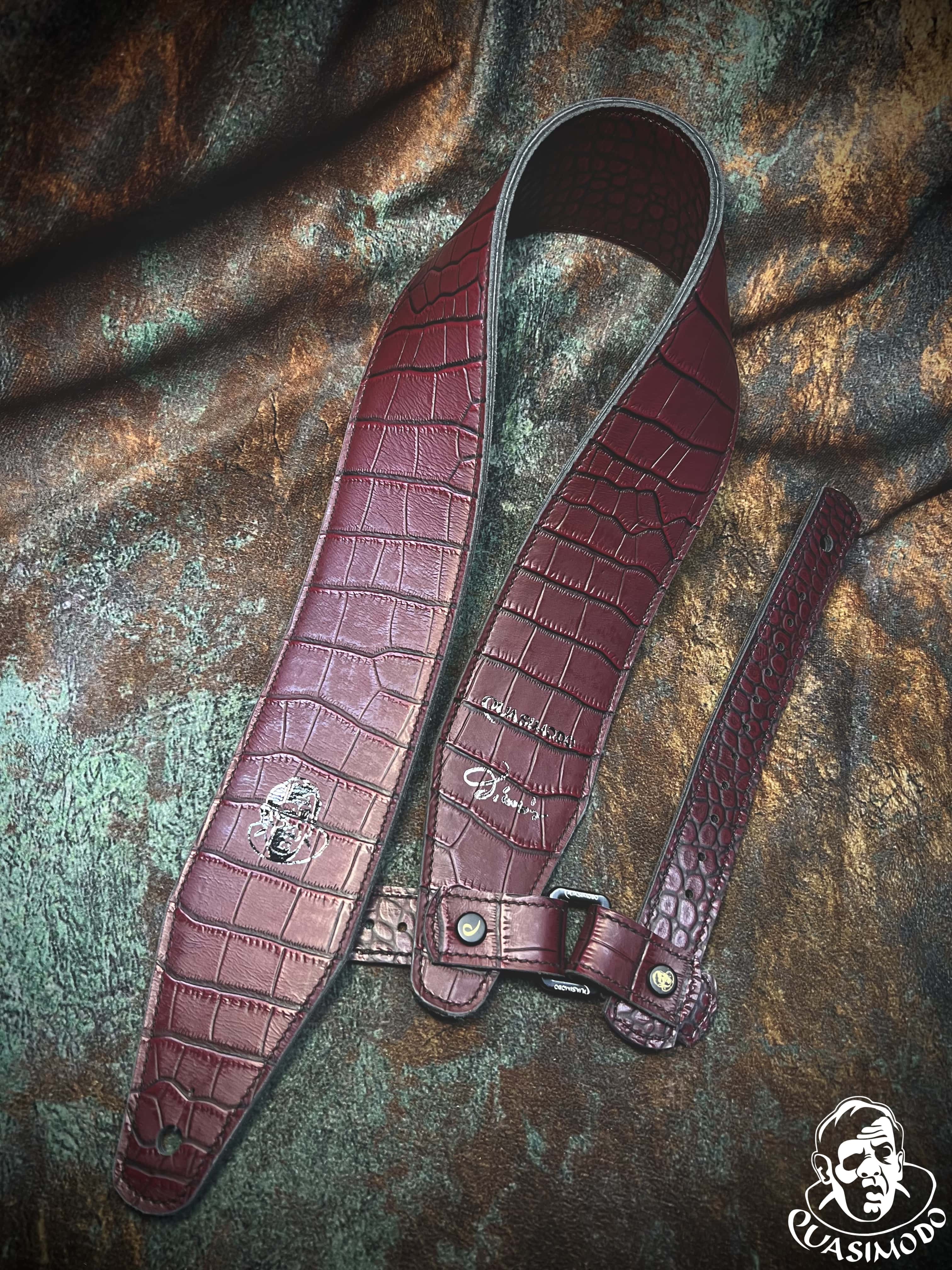 Image of Limited edition custom guitar strap-Face-Limit Design-L-140