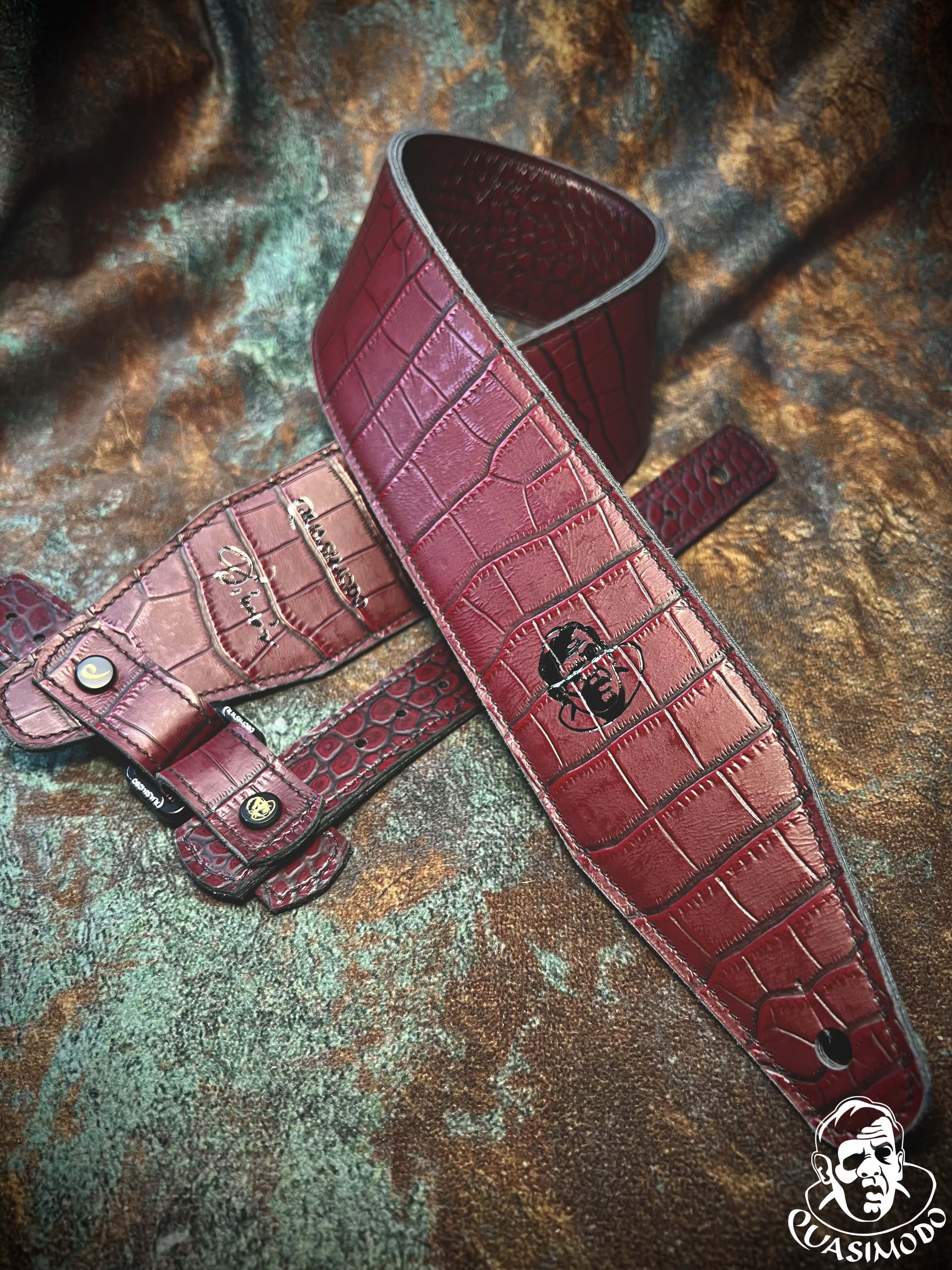 Image of Limited edition custom guitar strap-Face-Limit Design-L-140