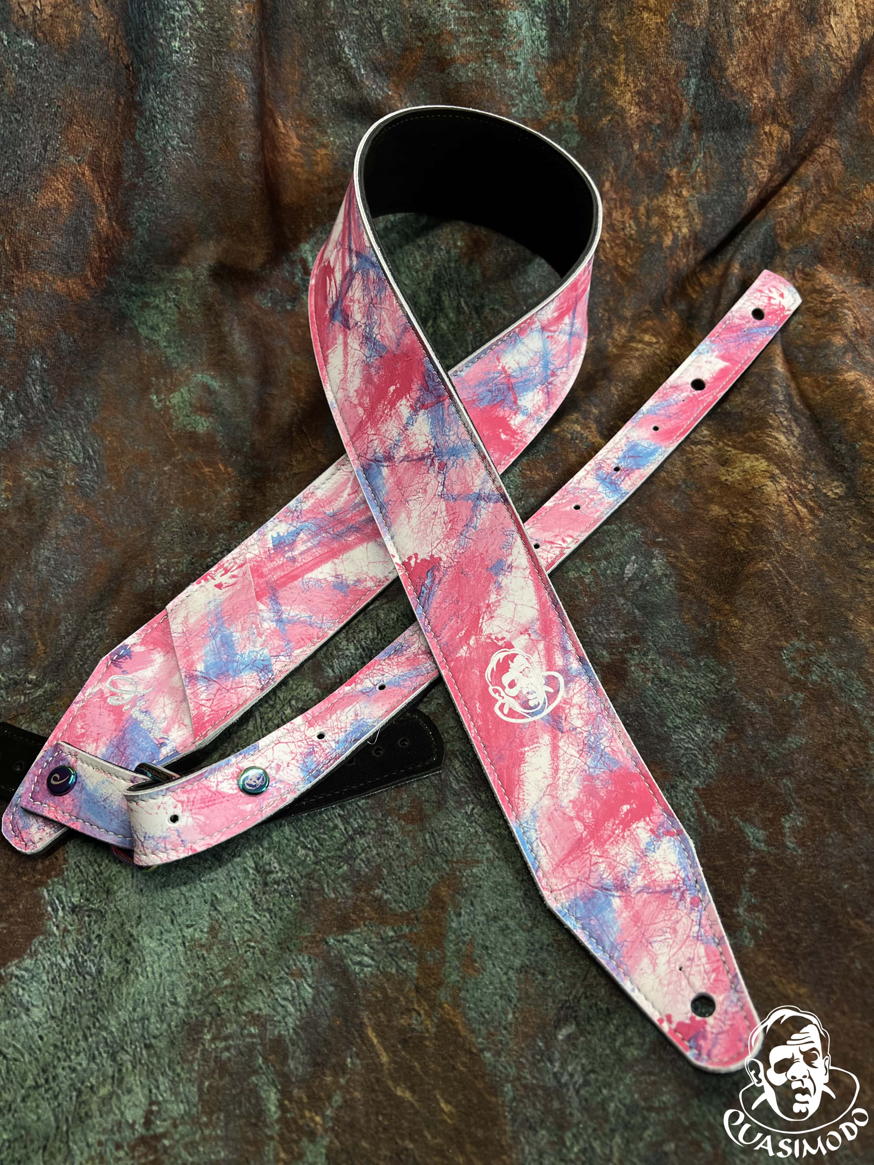 Image of Limited edition custom guitar strap-Face-Limit Design-L-147