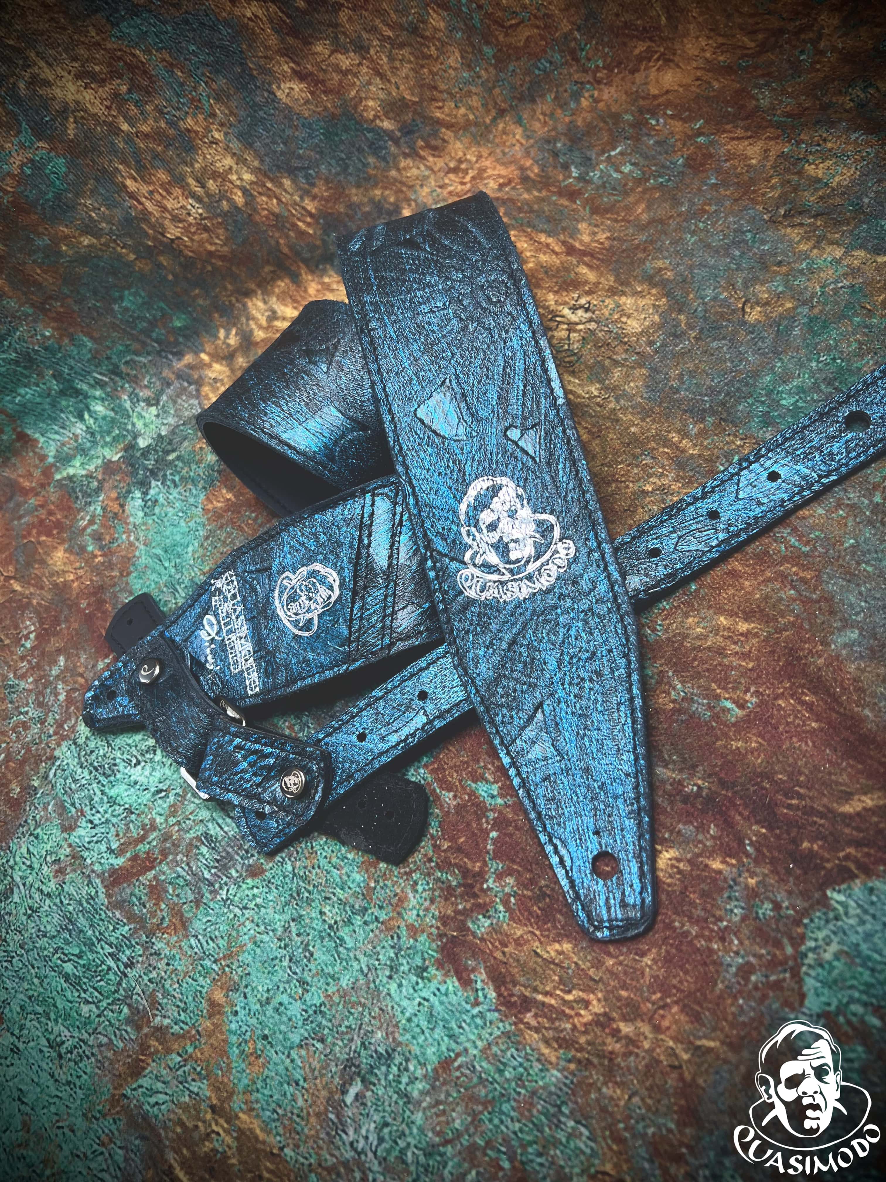 Image of Limited edition custom guitar strap-Face-Limit Design-L-240