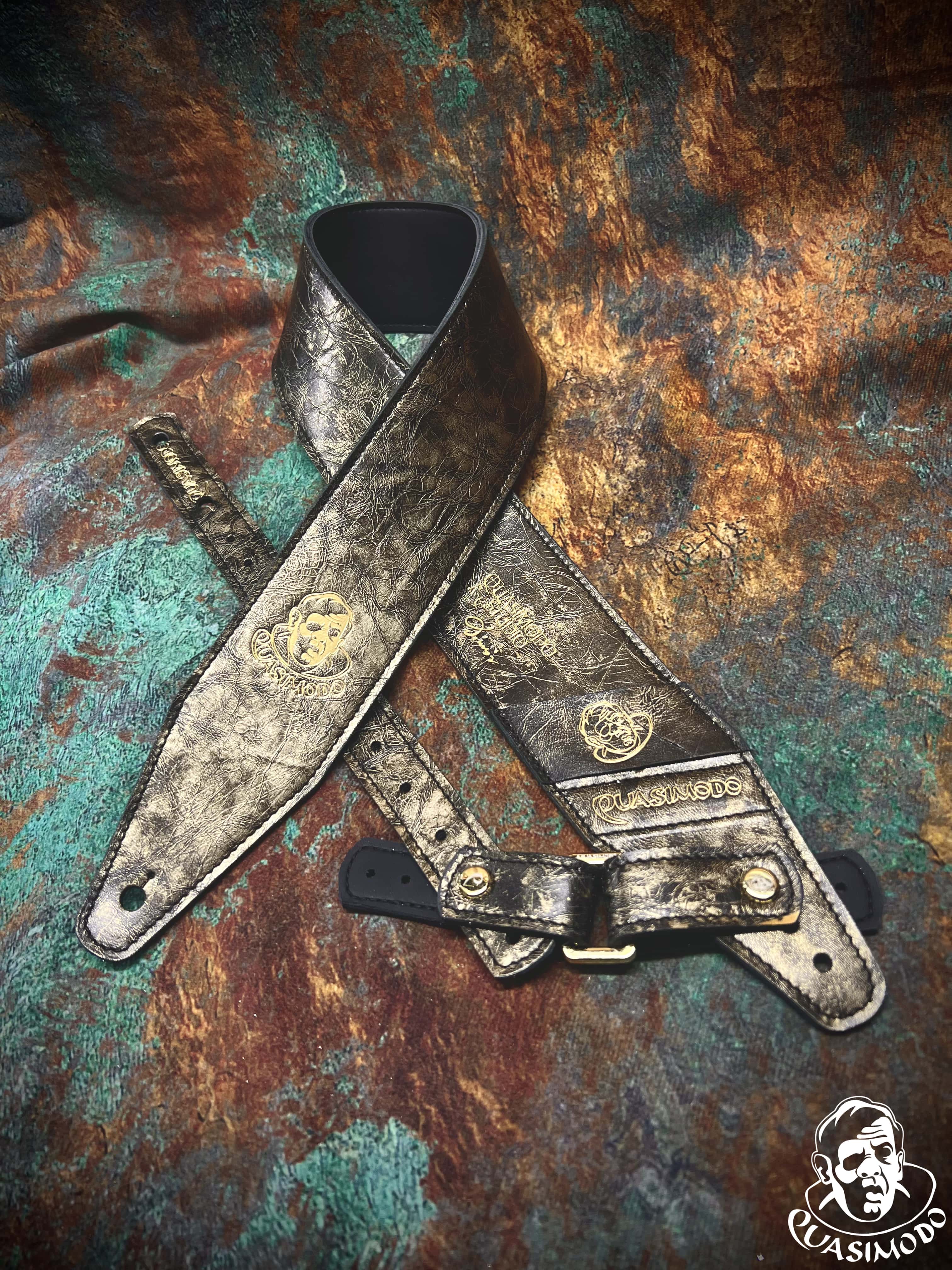 Image of Limited edition custom guitar strap-Face-Limit Design-L-242