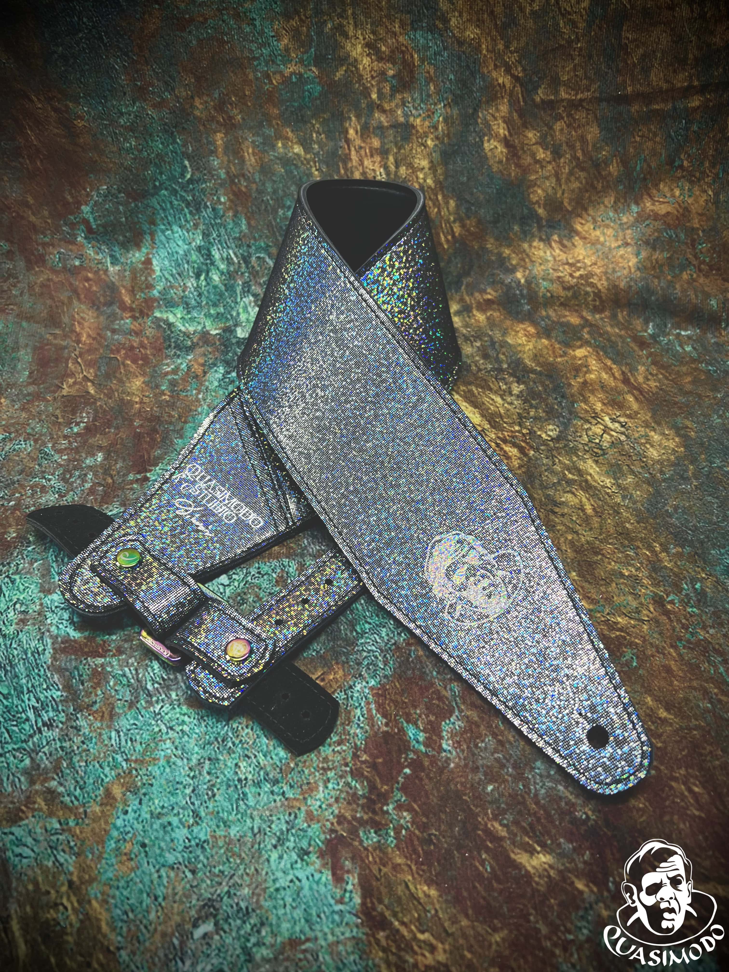 Image of Limited edition custom guitar strap-Face-Limit Design-L-258