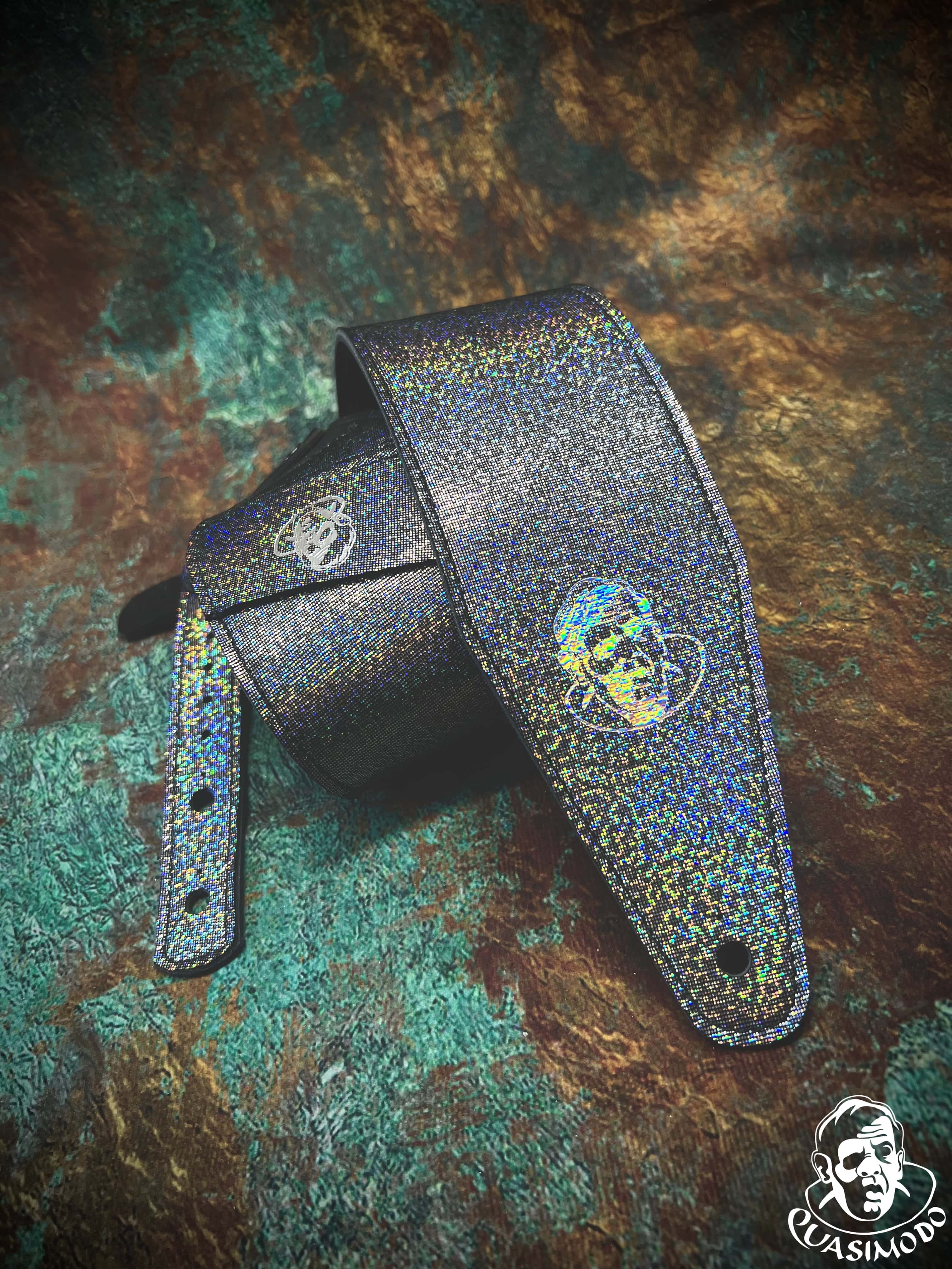 Image of Limited edition custom guitar strap-Face-Limit Design-L-258