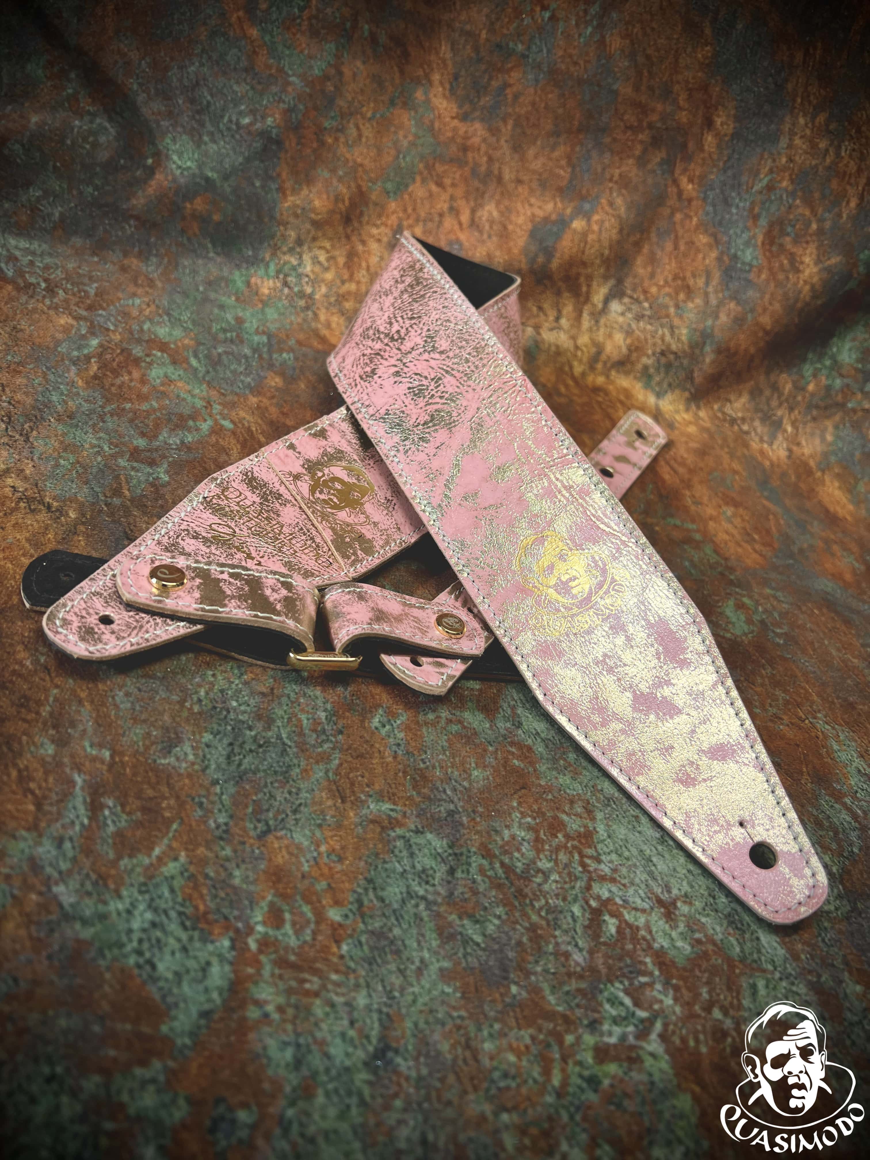 Image of Limited edition custom guitar strap-Face-Limit Design-L-273