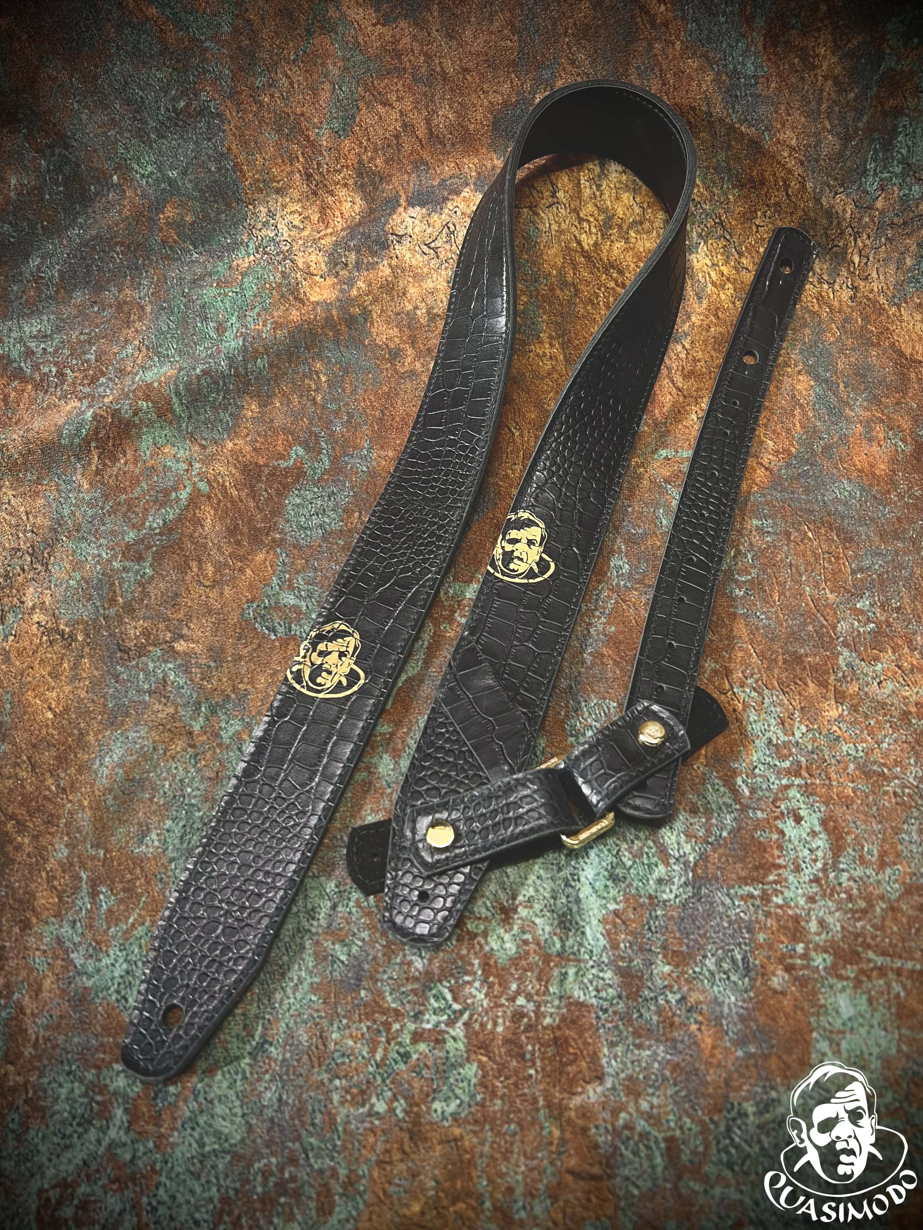 Image of Limited edition custom guitar strap-Face-Limit Design-L-275