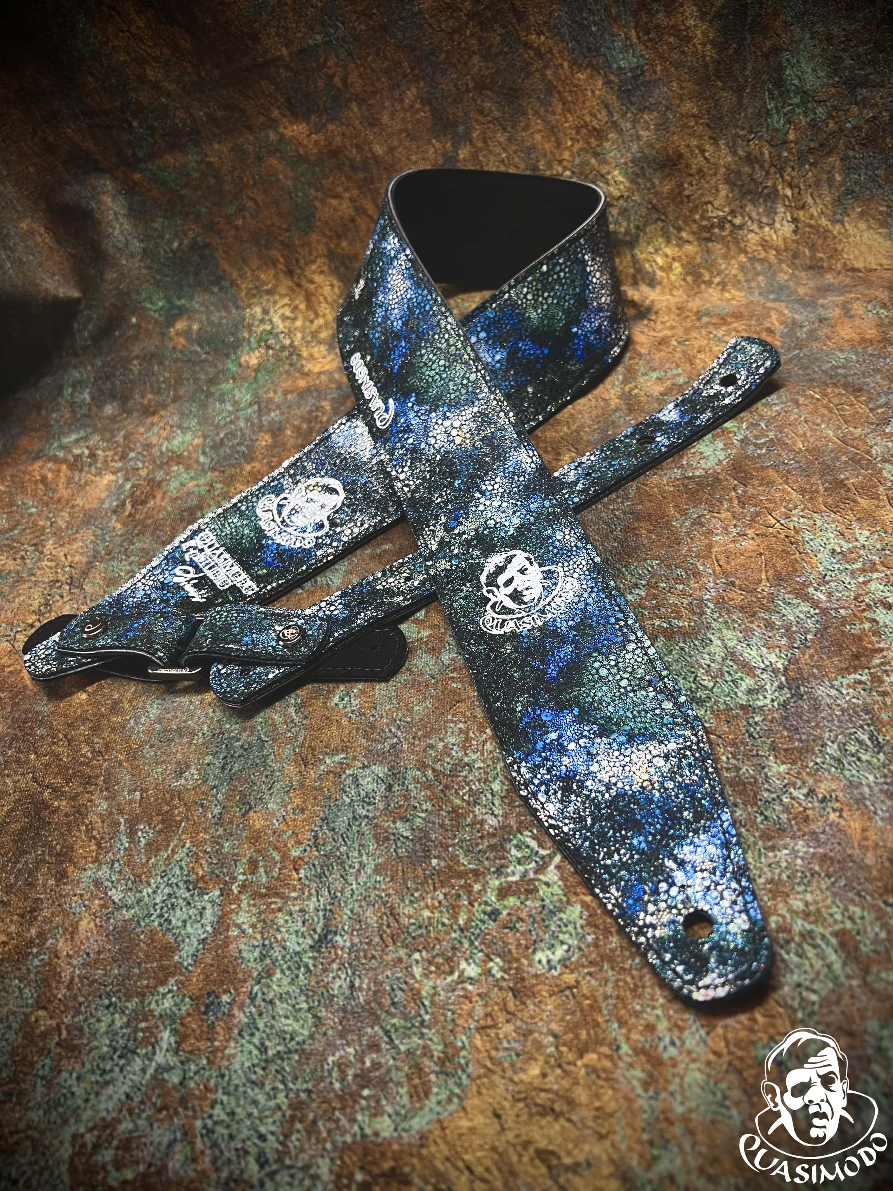 Image of Limited edition custom guitar strap-Face-Limit Design-L-329