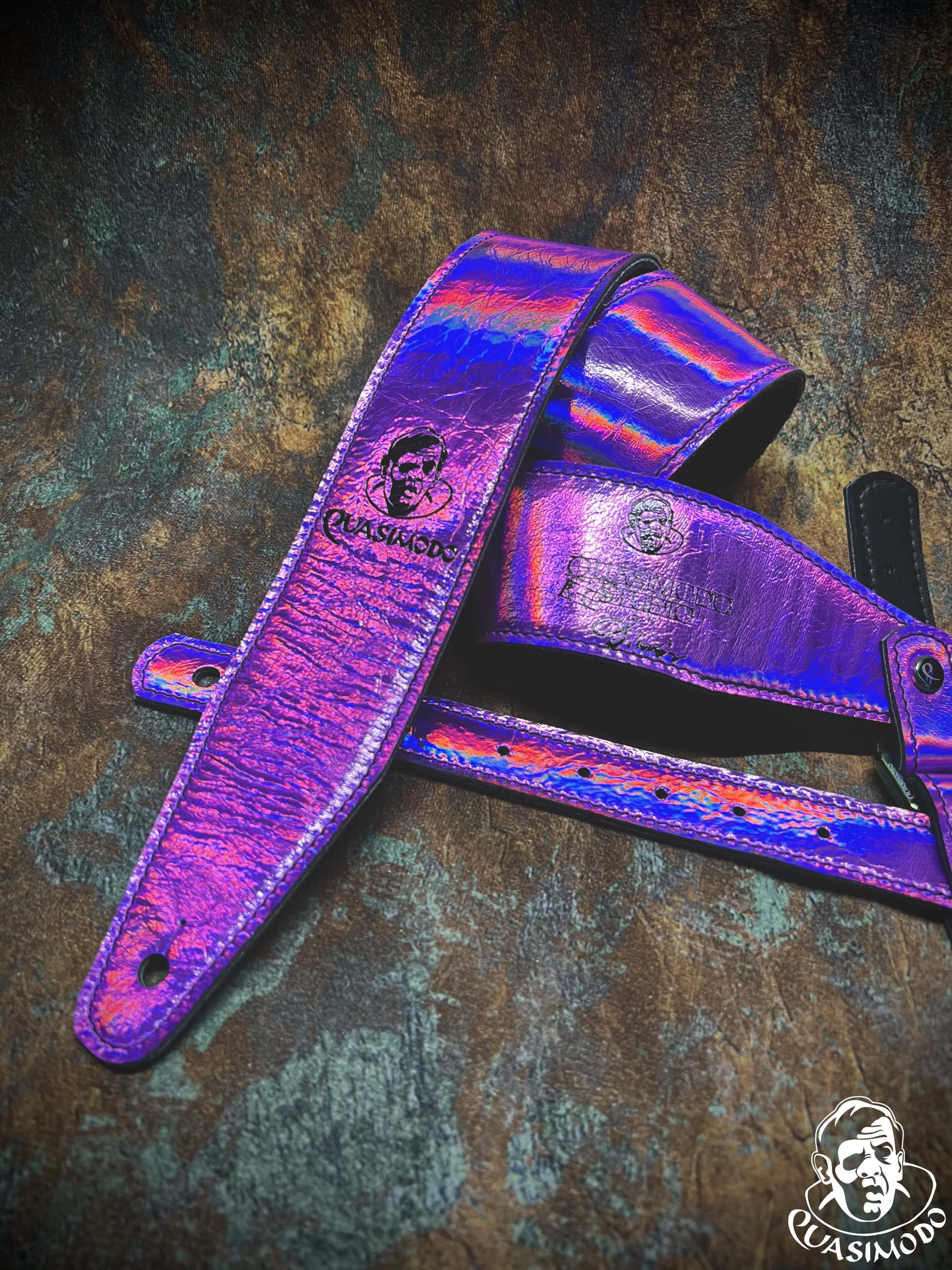 Image of Limited edition custom guitar strap-Face-Limit Design-L-367