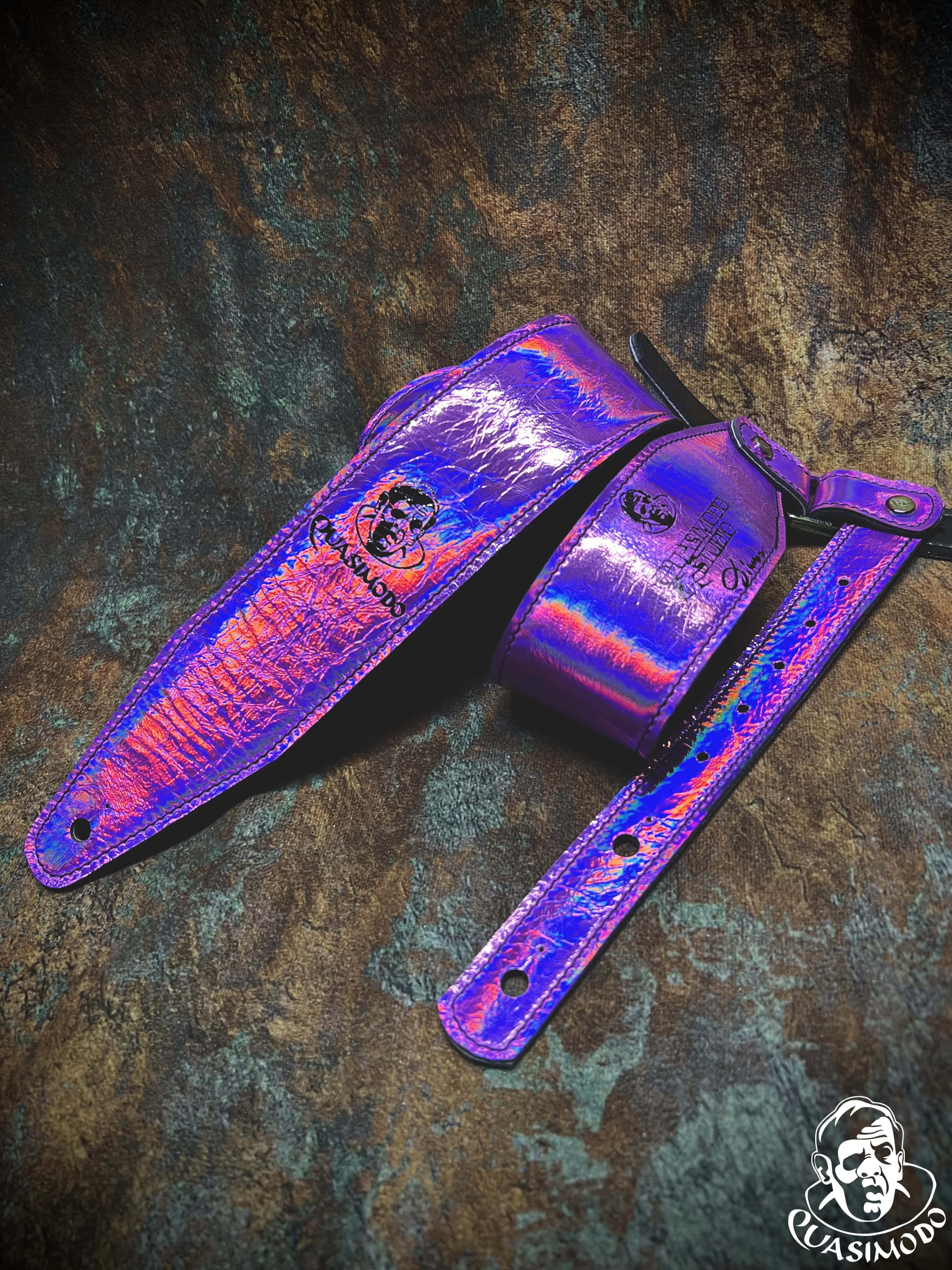 Image of Limited edition custom guitar strap-Face-Limit Design-L-367