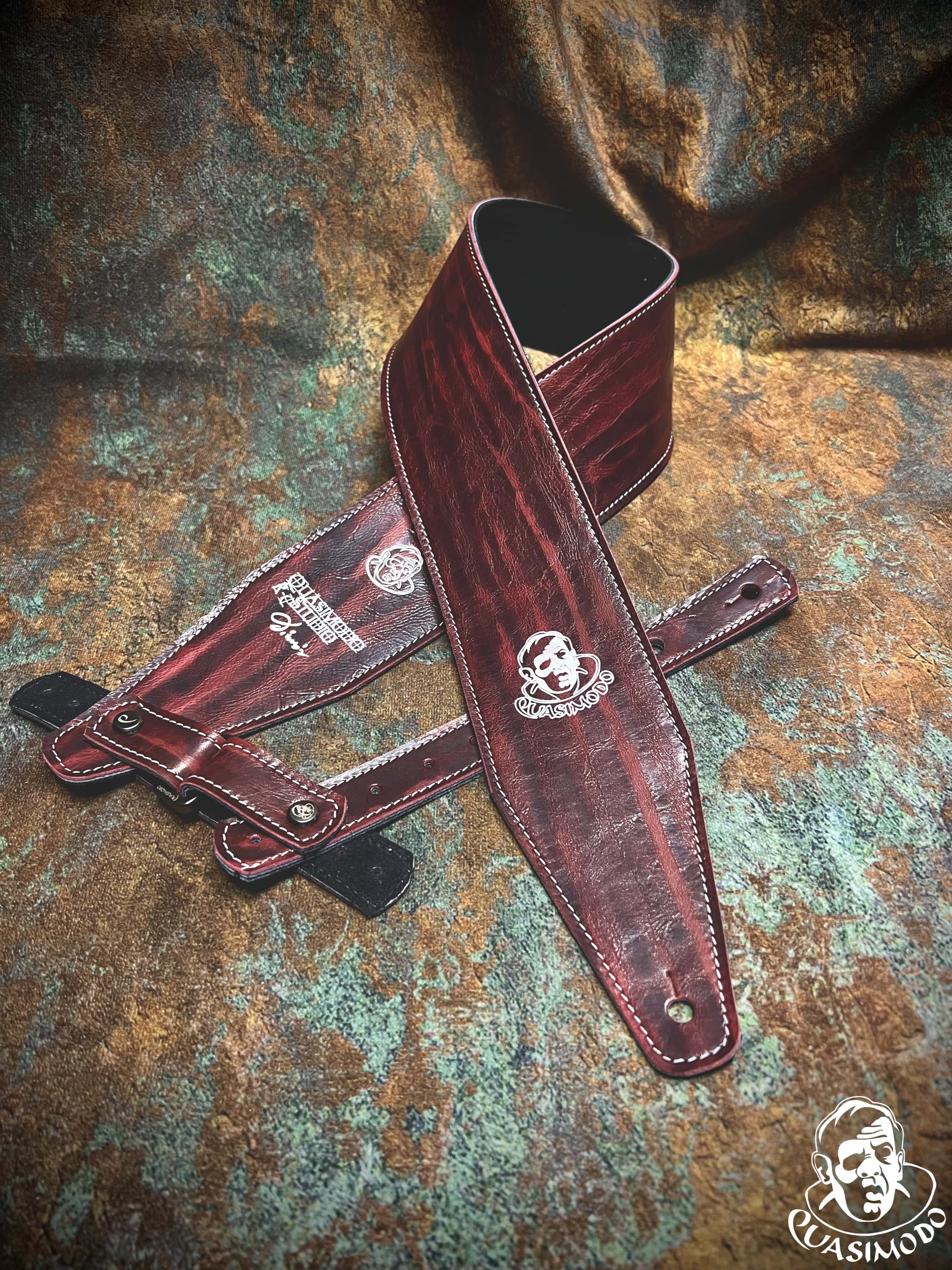 Image of Limited edition custom guitar strap-Face-Limit Design-L-378