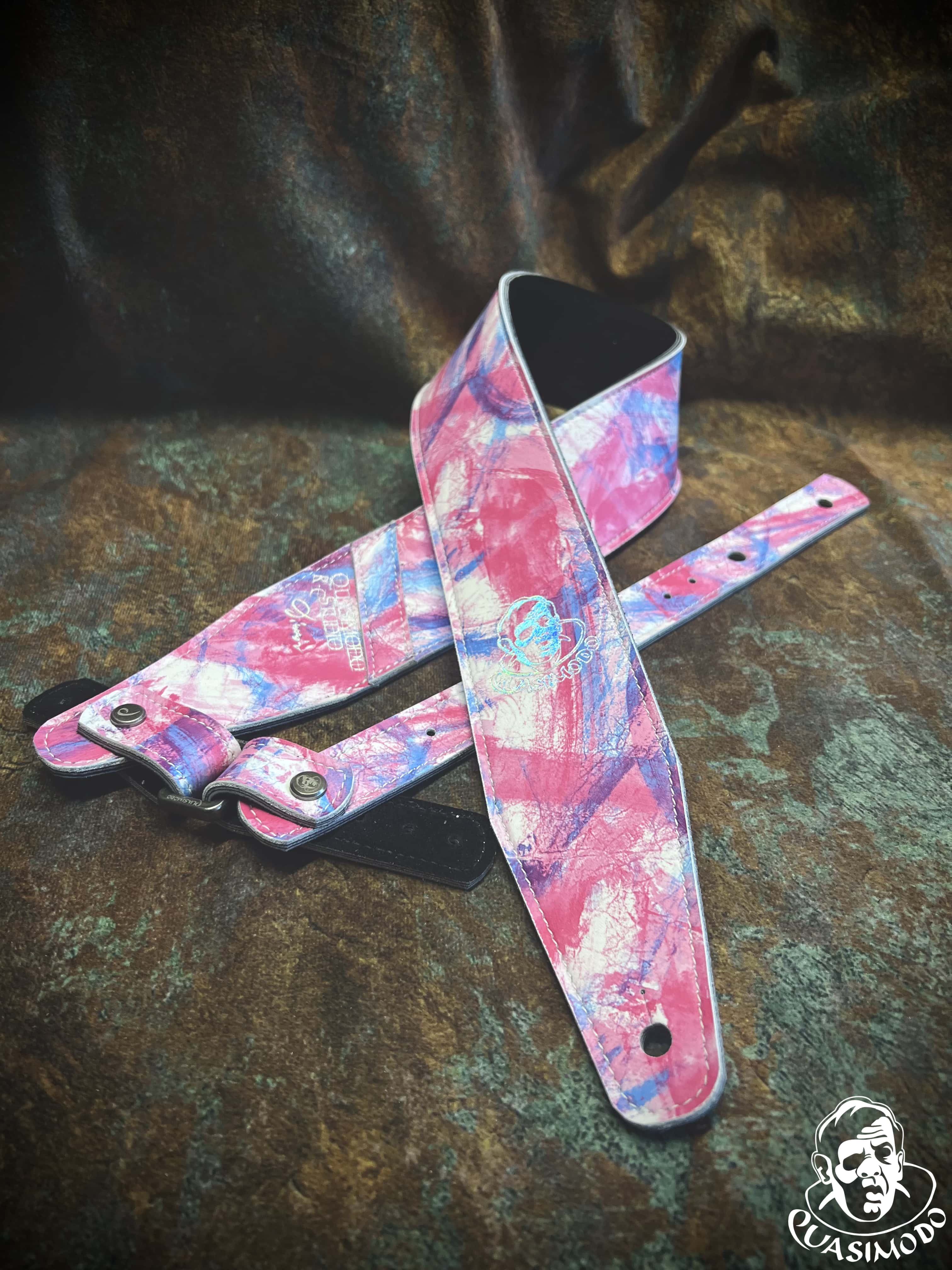 Image of Limited edition custom guitar strap-Face-Limit Design-L-408