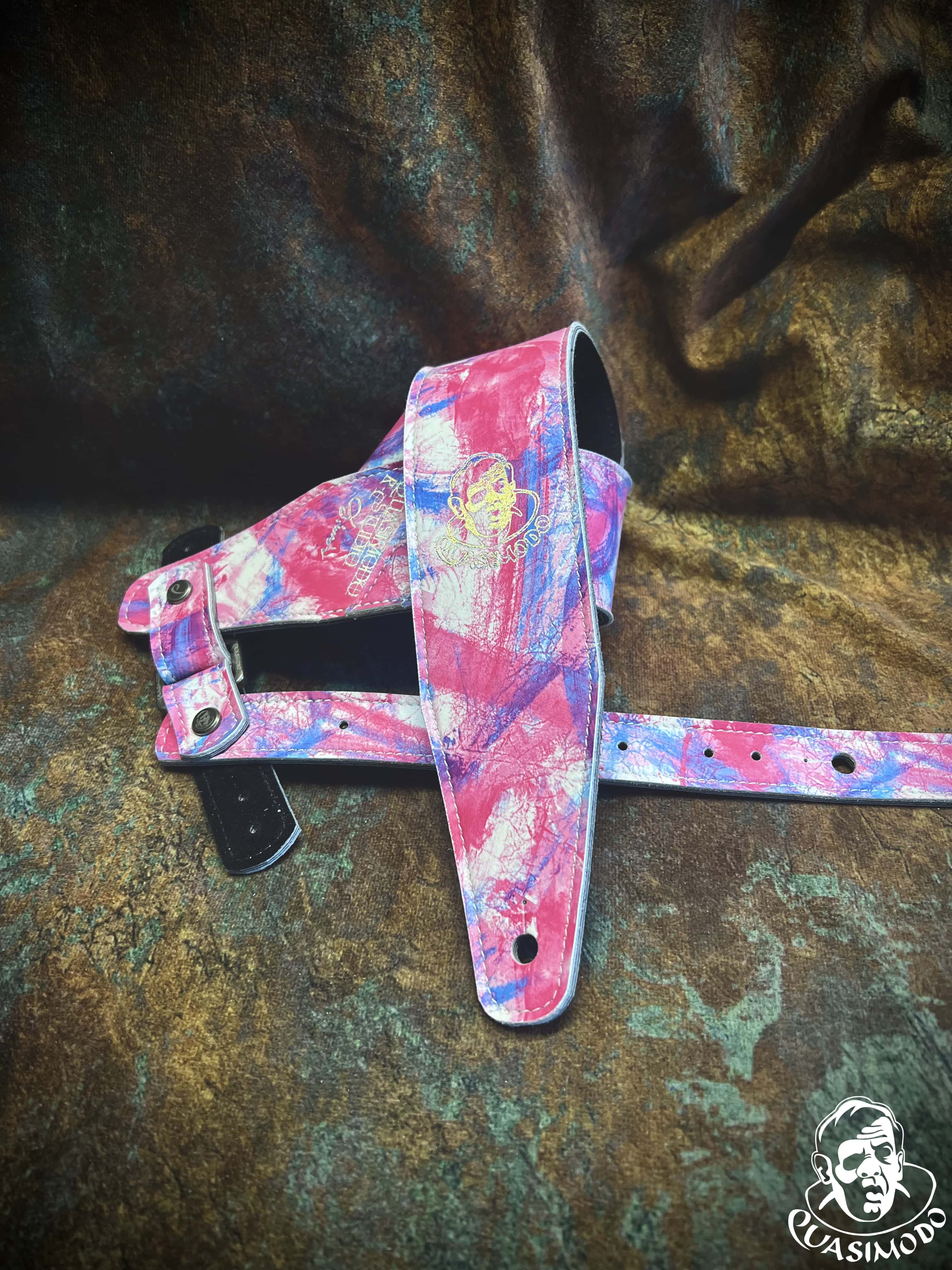 Image of Limited edition custom guitar strap-Face-Limit Design-L-408