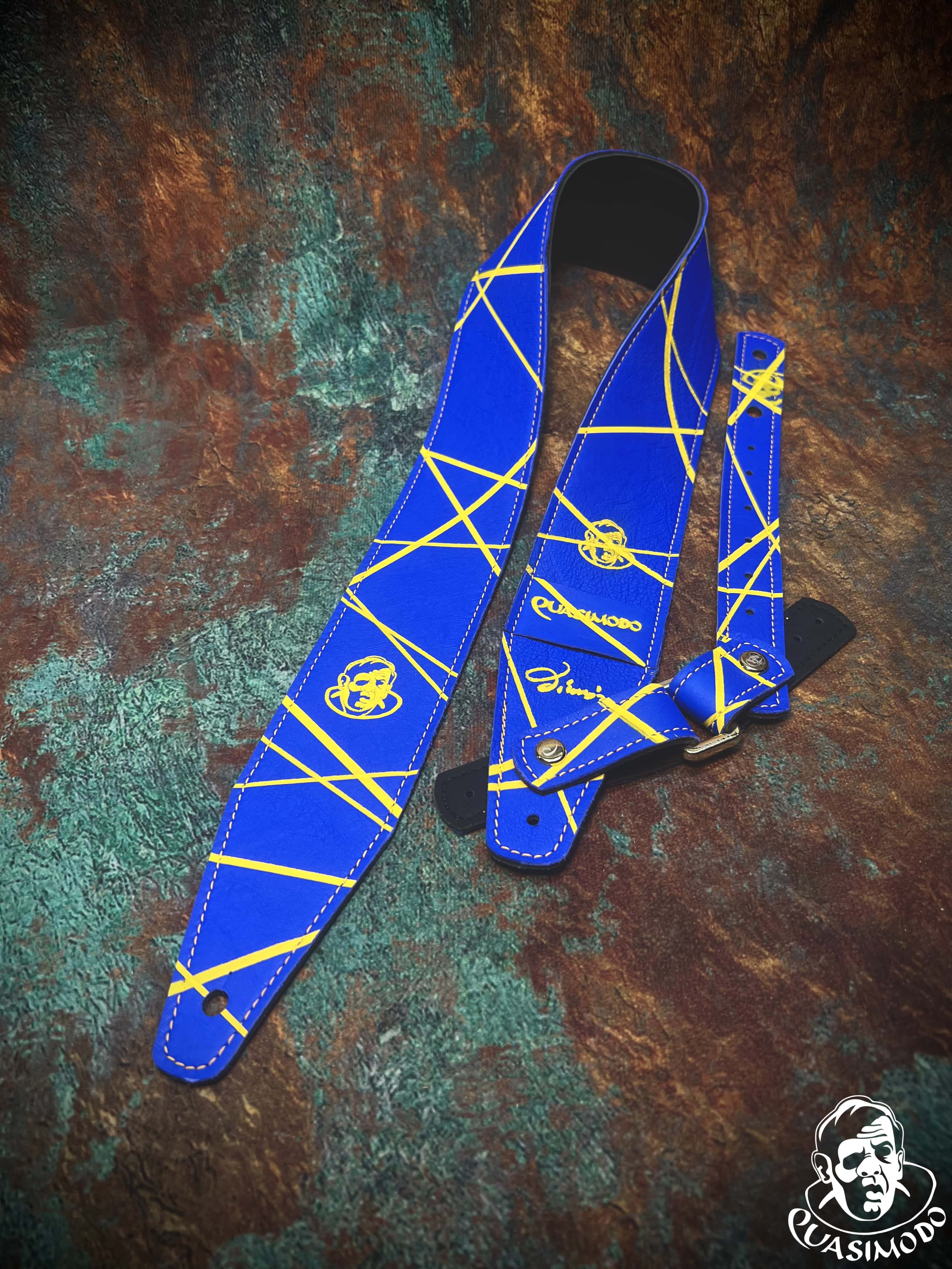 Image of Limited edition custom guitar strap-Face-Limit Design-L-461