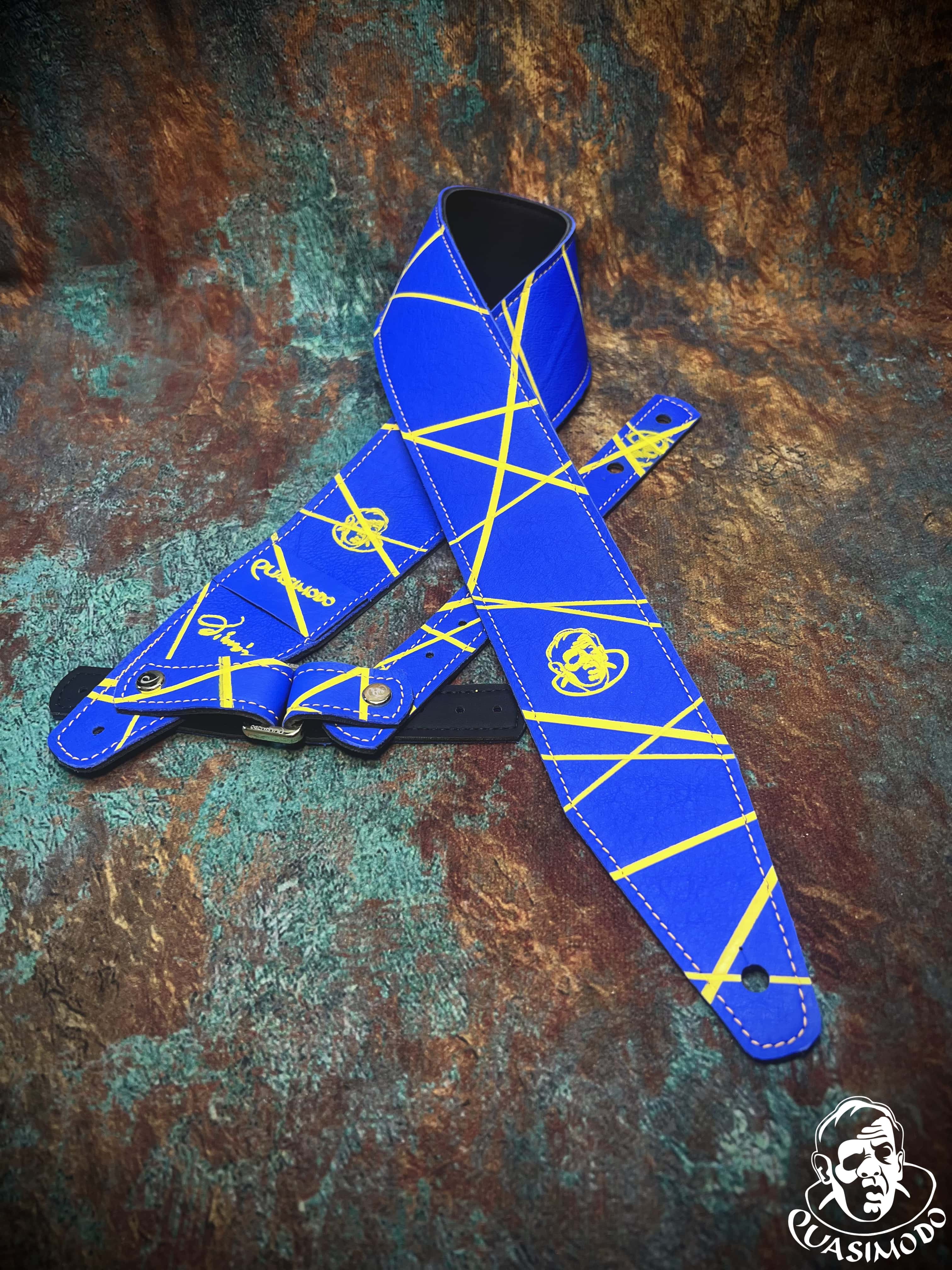 Image of Limited edition custom guitar strap-Face-Limit Design-L-461