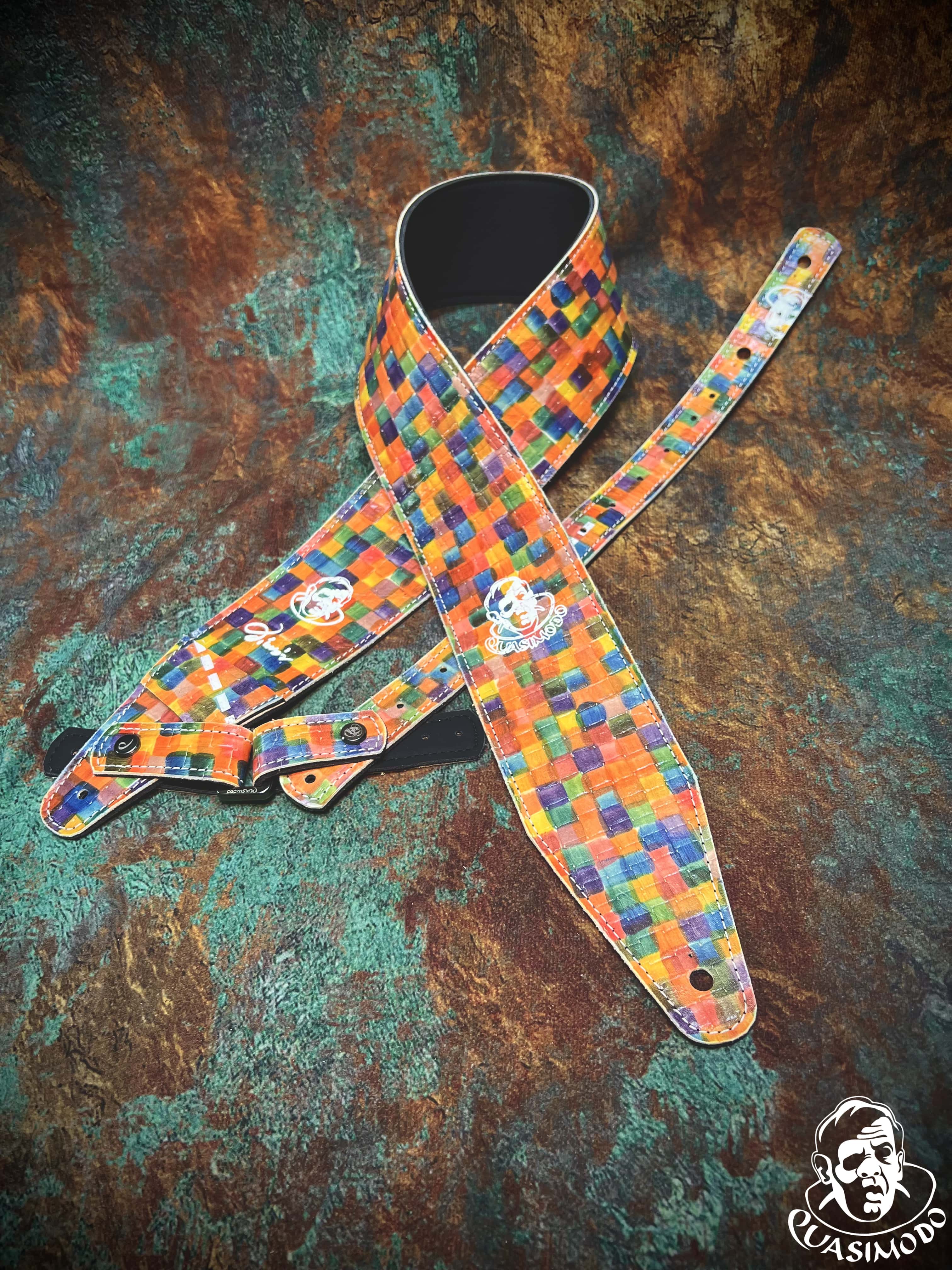 Image of Limited edition custom guitar strap-Face-Limit Design-L-470