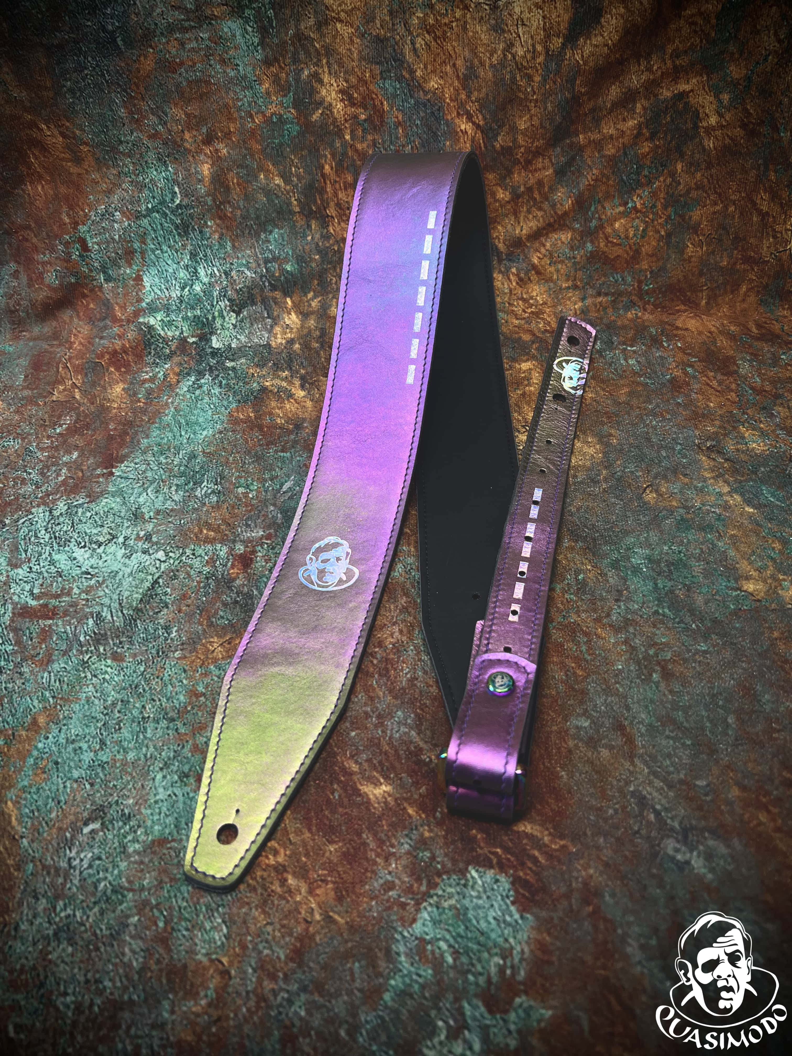 Image of Limited edition custom guitar strap-Face-Limit Design-L-479