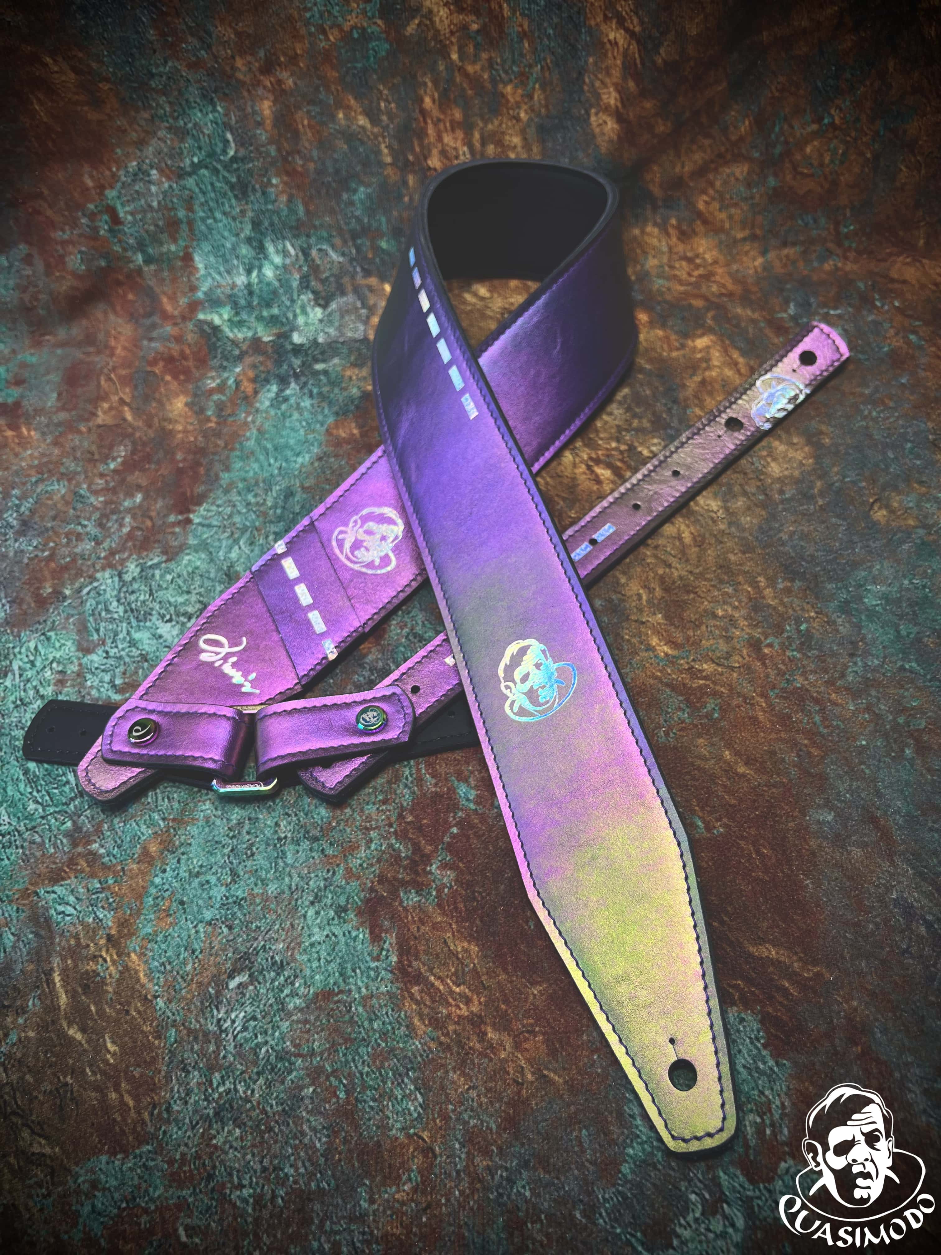 Image of Limited edition custom guitar strap-Face-Limit Design-L-479