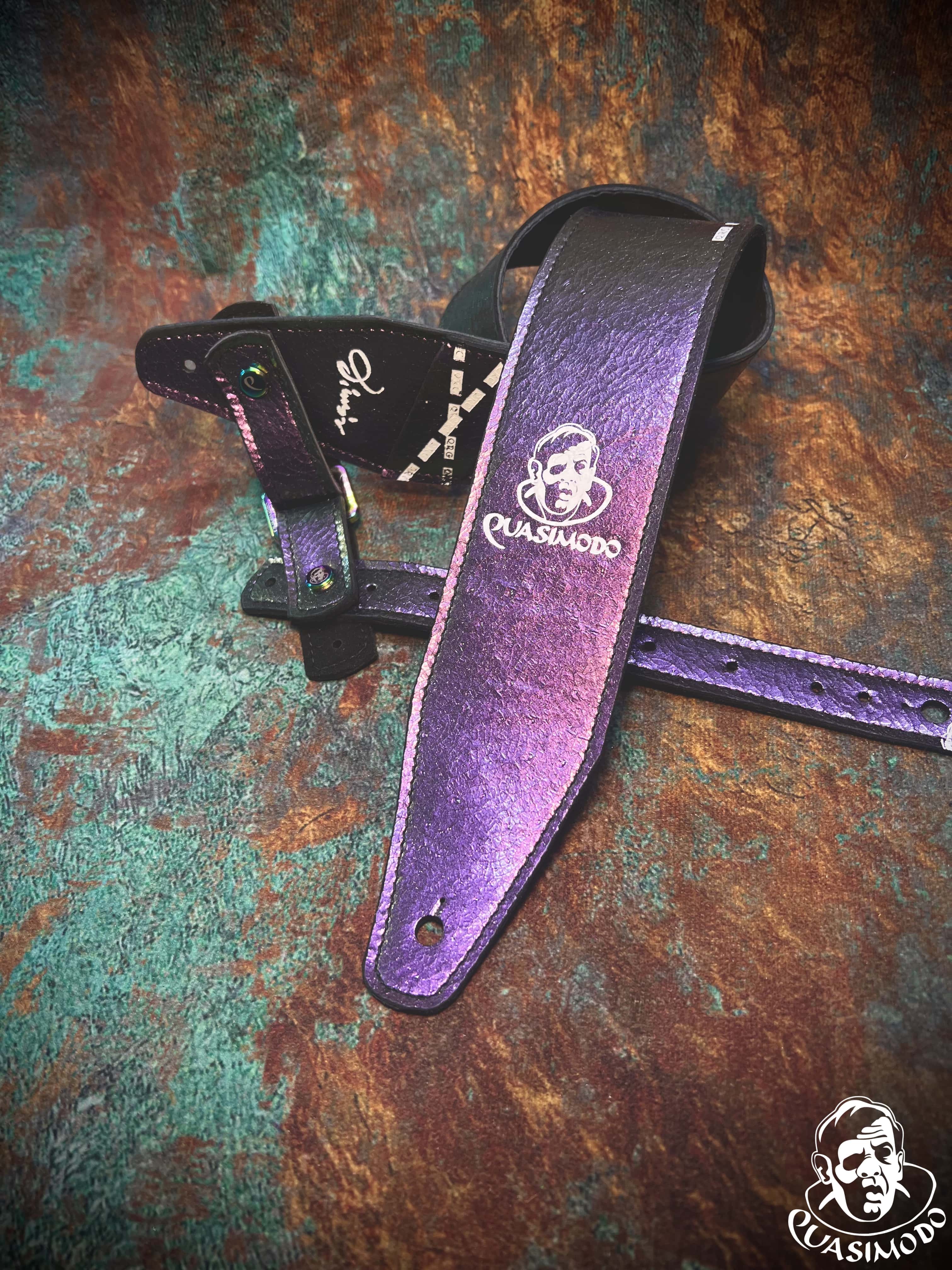 Image of Limited edition custom guitar strap-Face-Limit Design-L-497