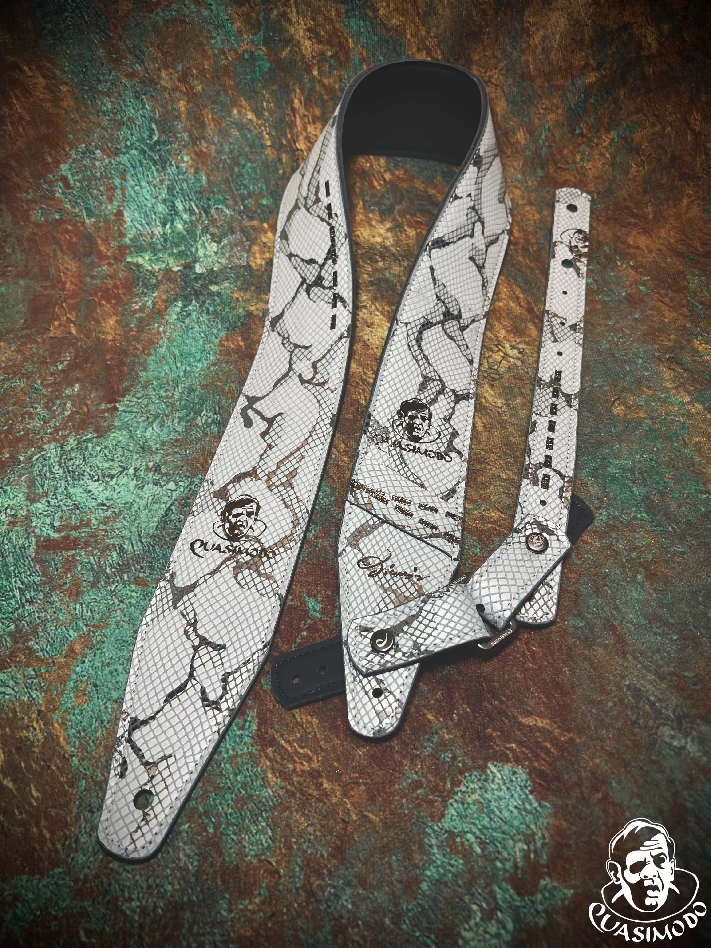 Image of Limited edition custom guitar strap-Face-Limit Design-L-498