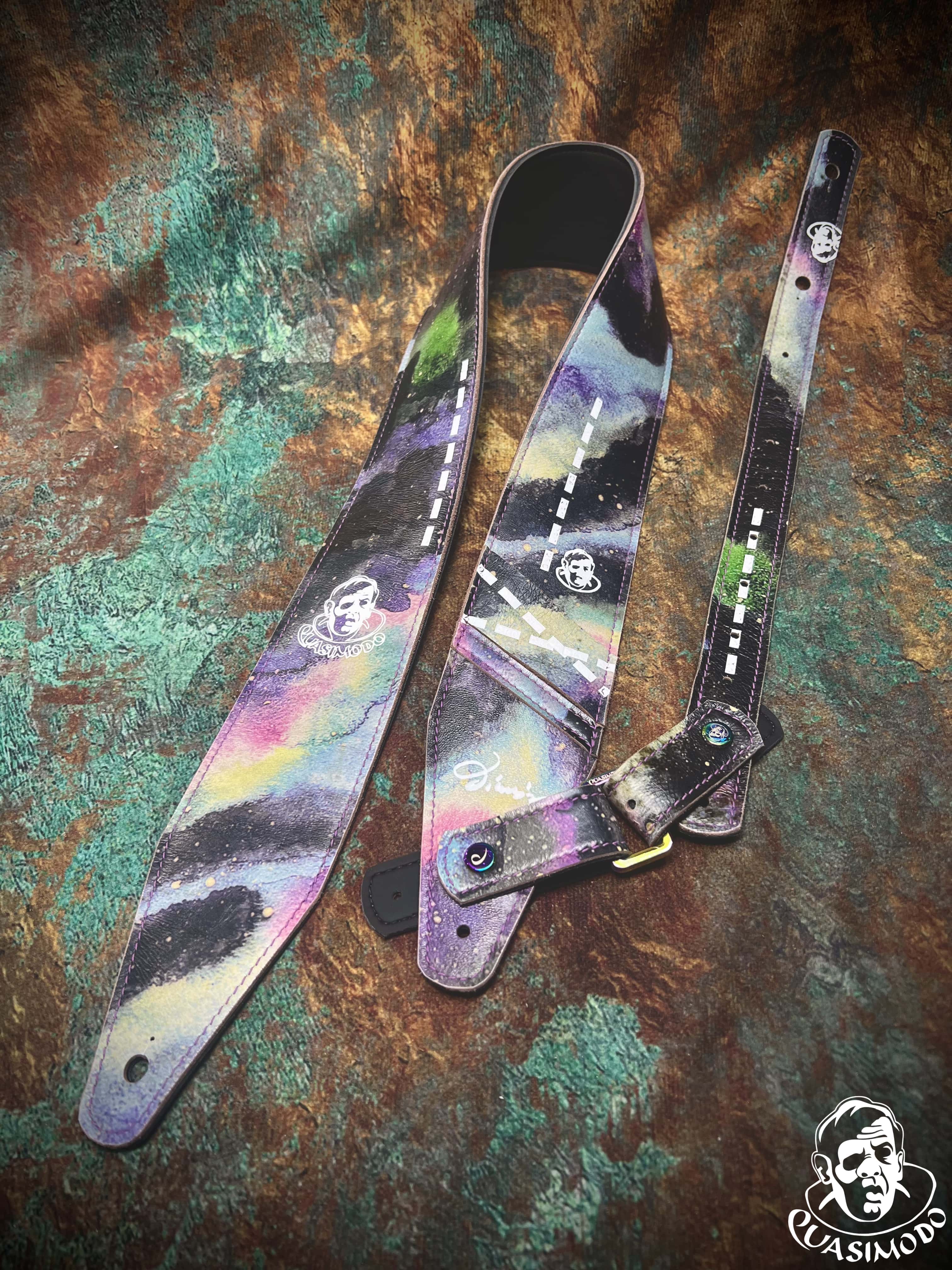 Image of Limited edition custom guitar strap-Face-Limit Design-L-505