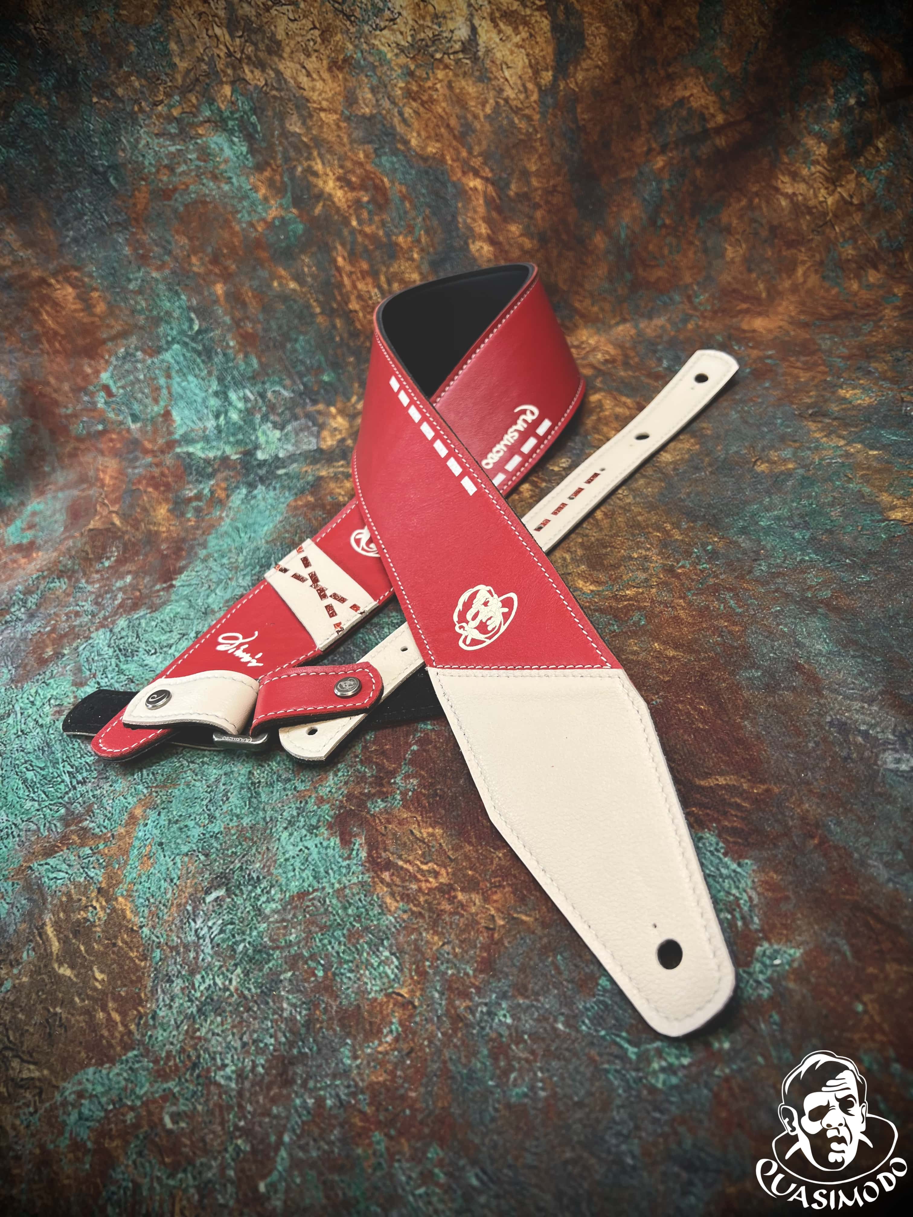 Image of Limited edition custom guitar strap-Face-Limit Design-L-537