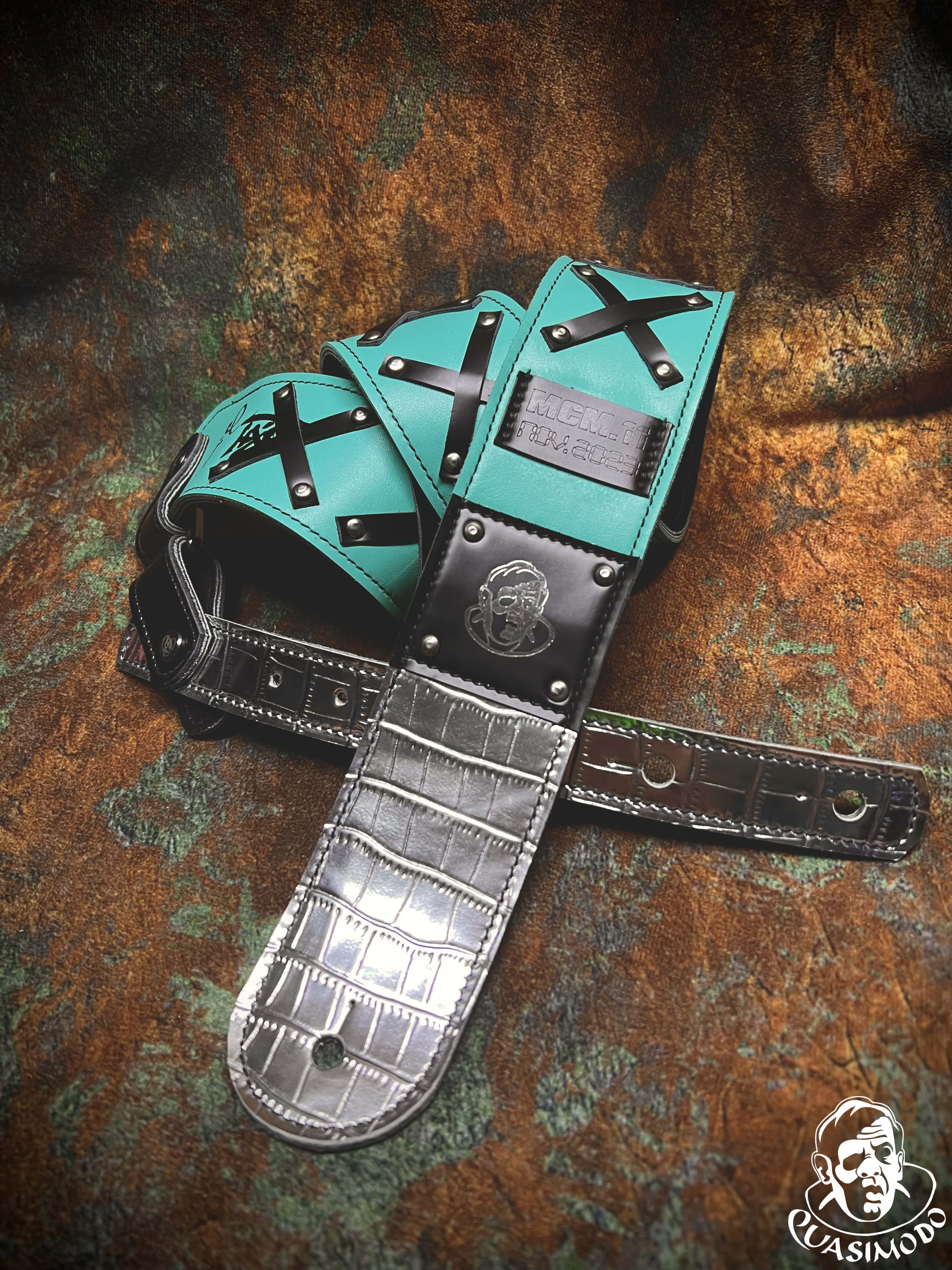 Image of Master handmade creative guitar straps-Face-Master Design-M-001