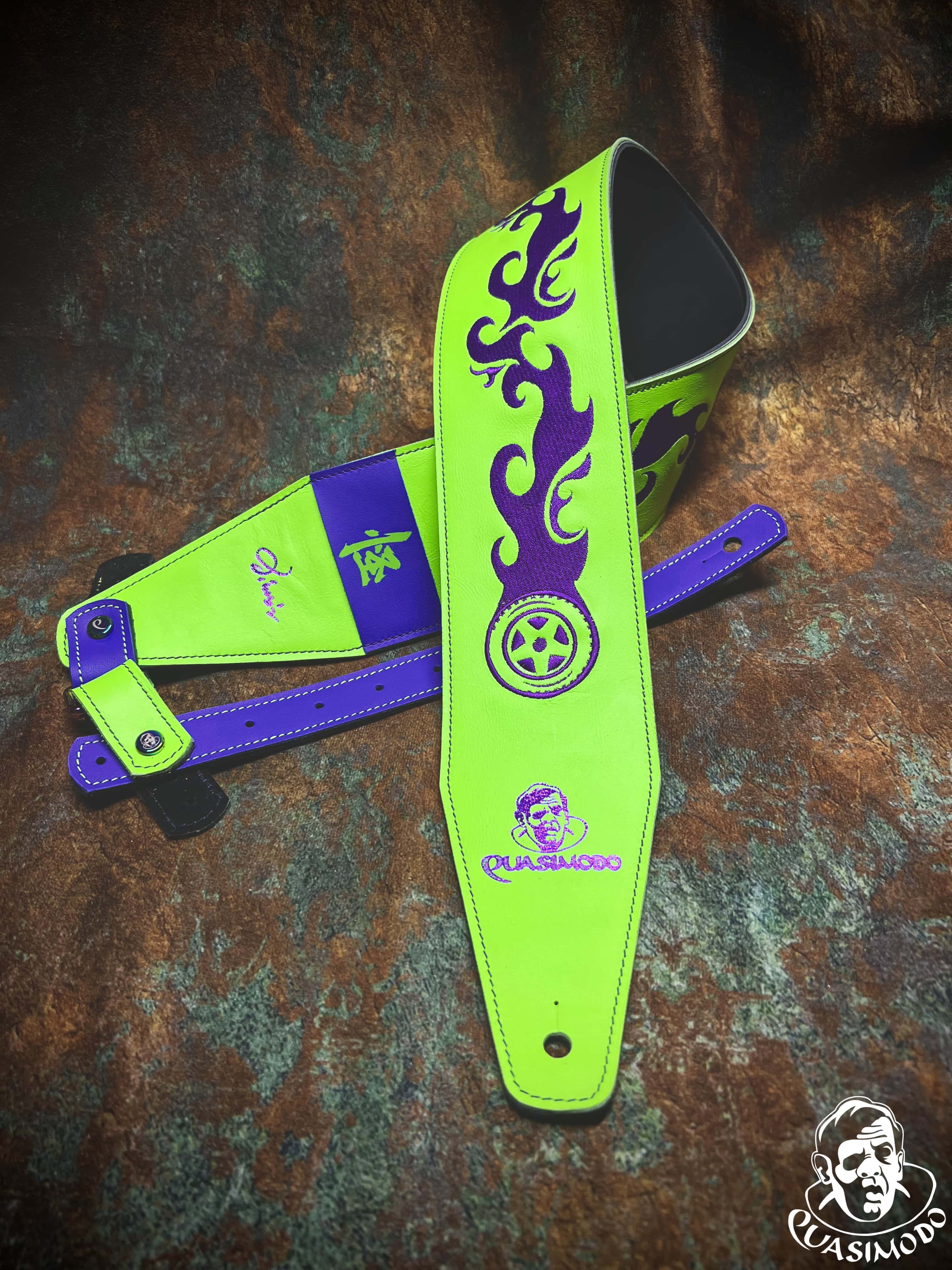 Image of Master handmade creative guitar straps-Face-Master Design-M-010